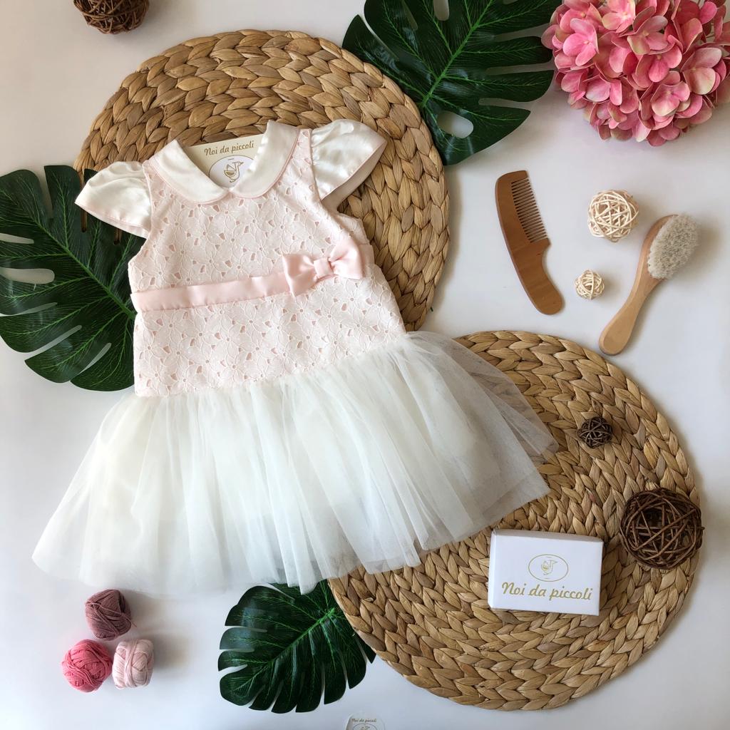 ABITINO DELICATISSIMO CON TULLE Noidapiccoli Noi da piccoli - Abbigliamento Neonato