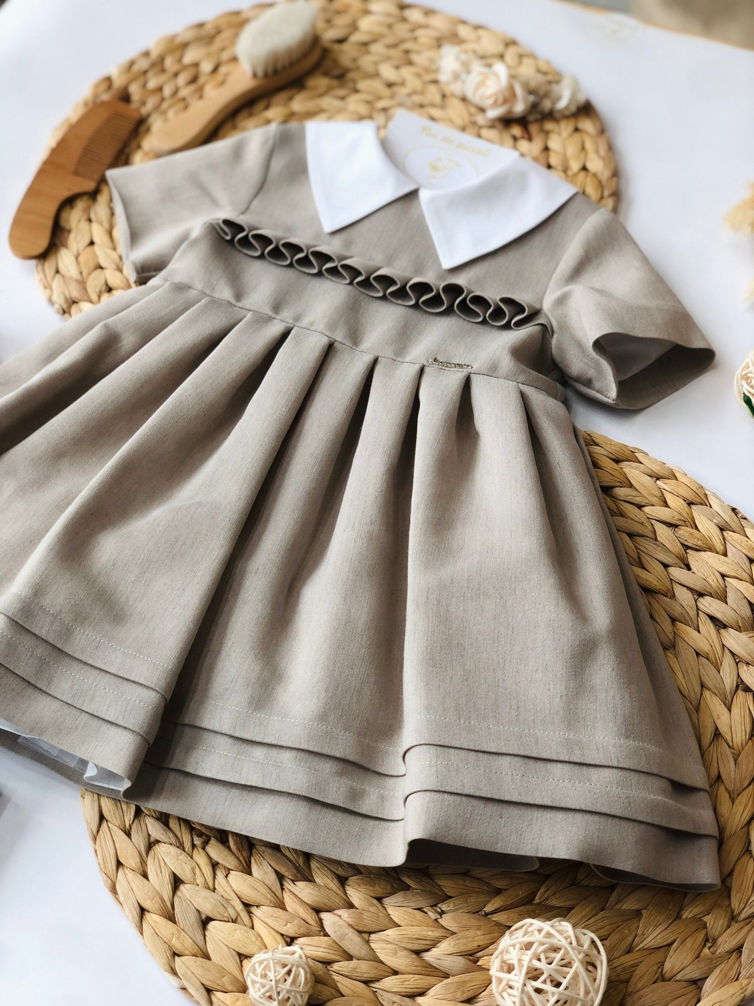 ABITINO FANGO CON COLLETTO BIANCO - Noi da piccoli