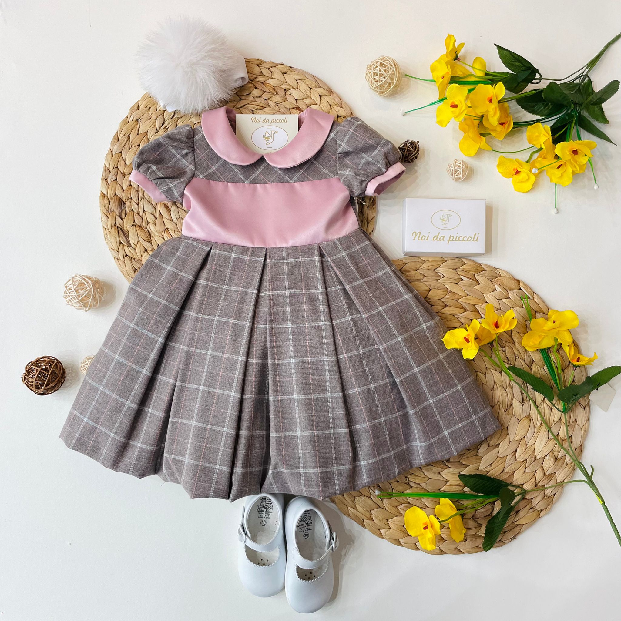 ABITINO GREY AND SOFT PINK - Noi da piccoli