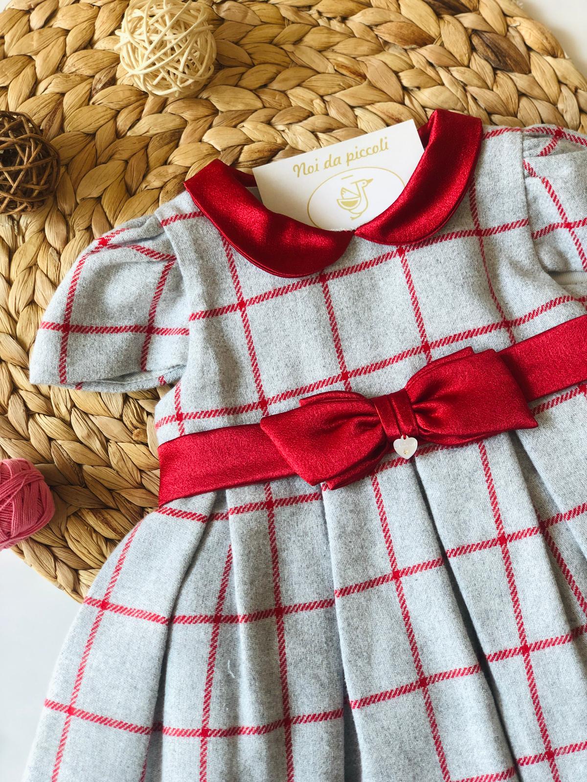 ABITINO GREY E RED NINNAOH Noi da piccoli - Abbigliamento Neonato