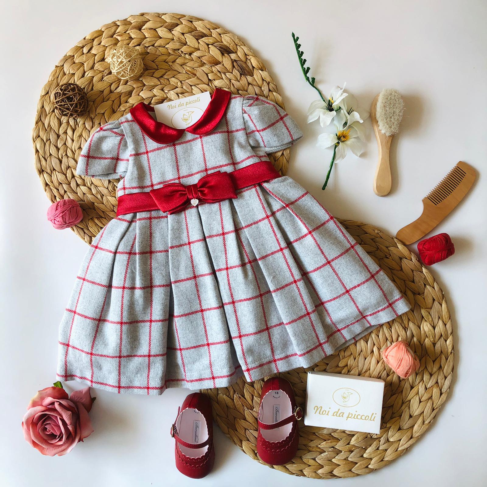 ABITINO GREY E RED NINNAOH Noi da piccoli - Abbigliamento Neonato