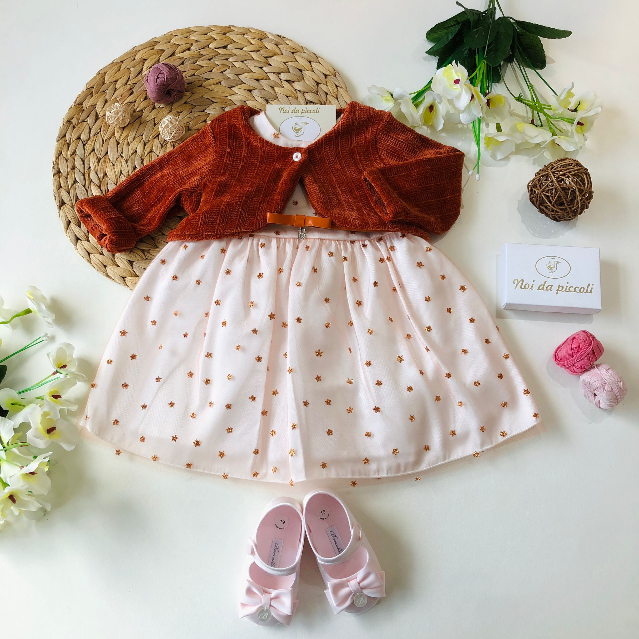 ABITINO IN TULLE ARANCIO - Noi da piccoli