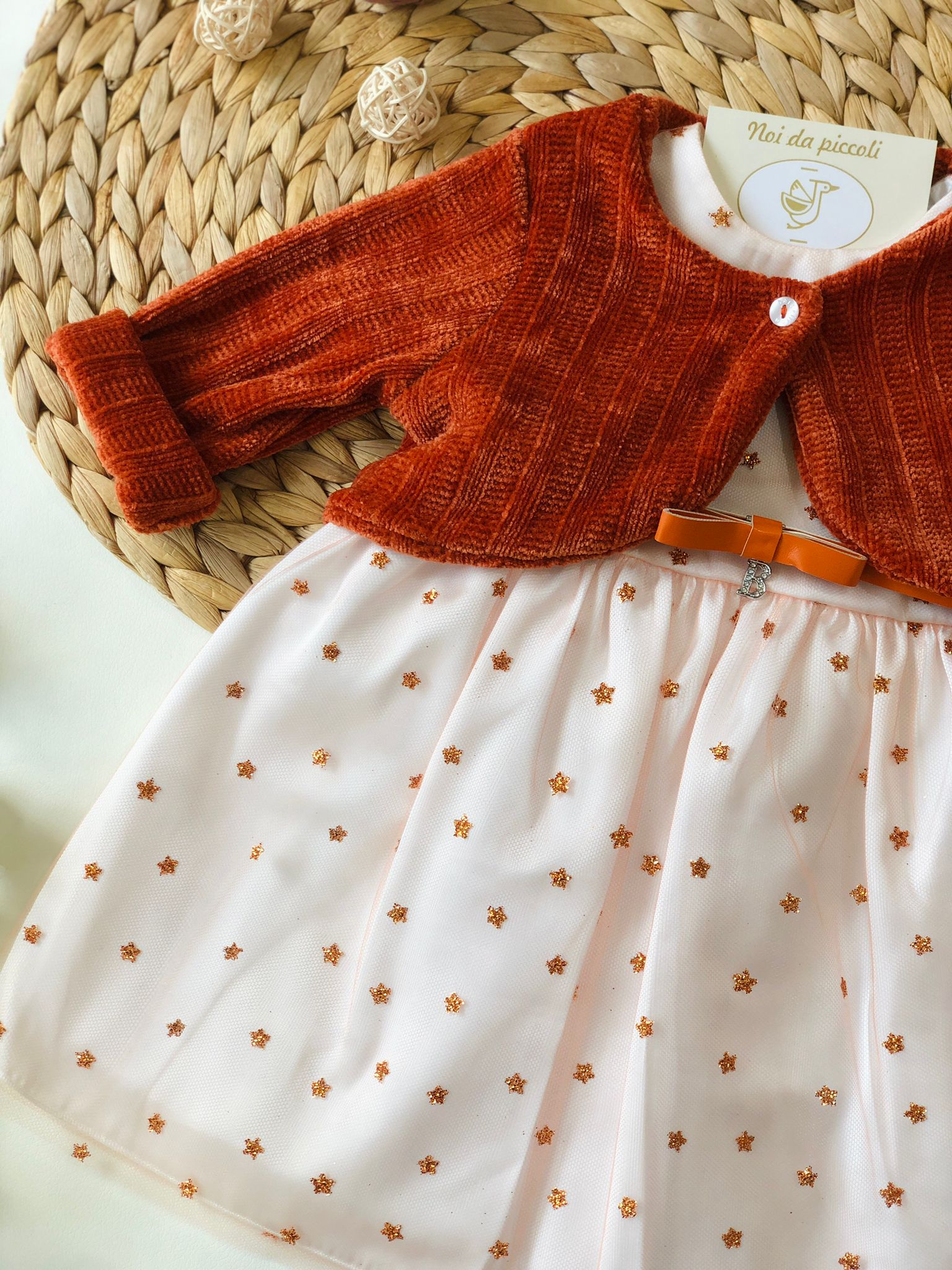 ABITINO IN TULLE ARANCIO - Noi da piccoli