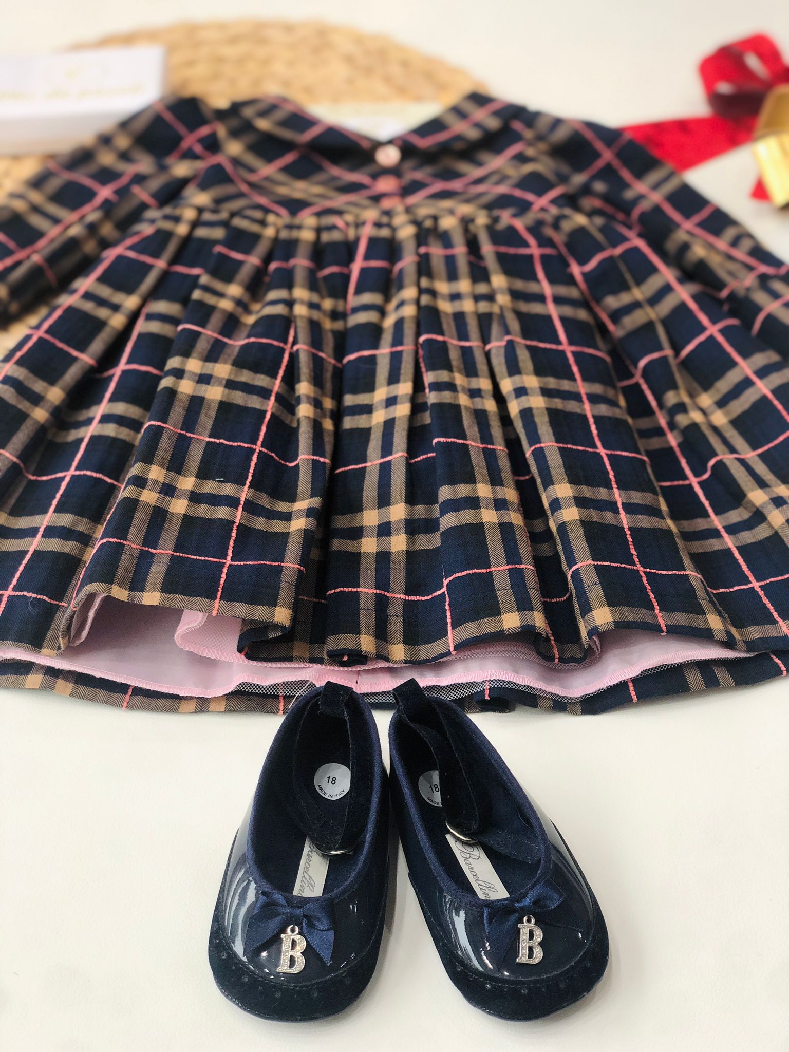 ABITINO QUADRI BLU E TERRA