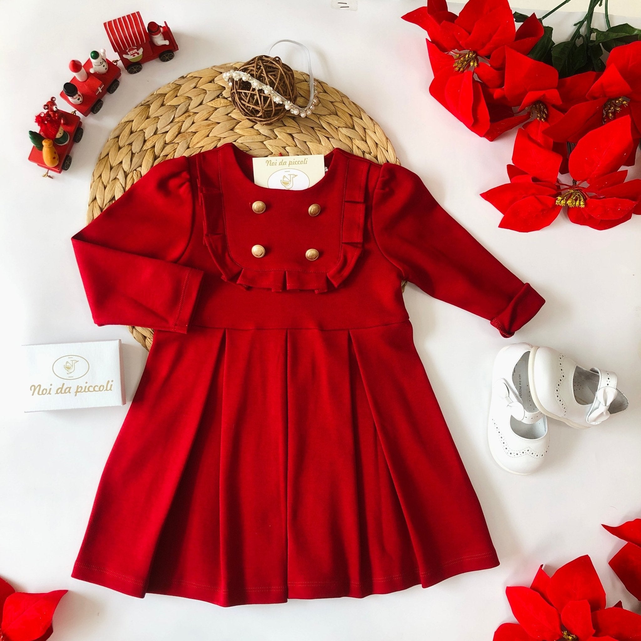 ABITINO ROSSO CON 4 BOTTONI ORO