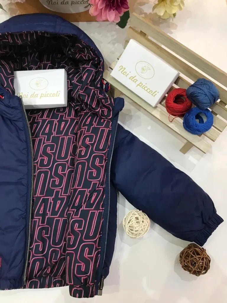 BOMBERINO DOUBLE FACE BLU/4US - Noi da piccoli