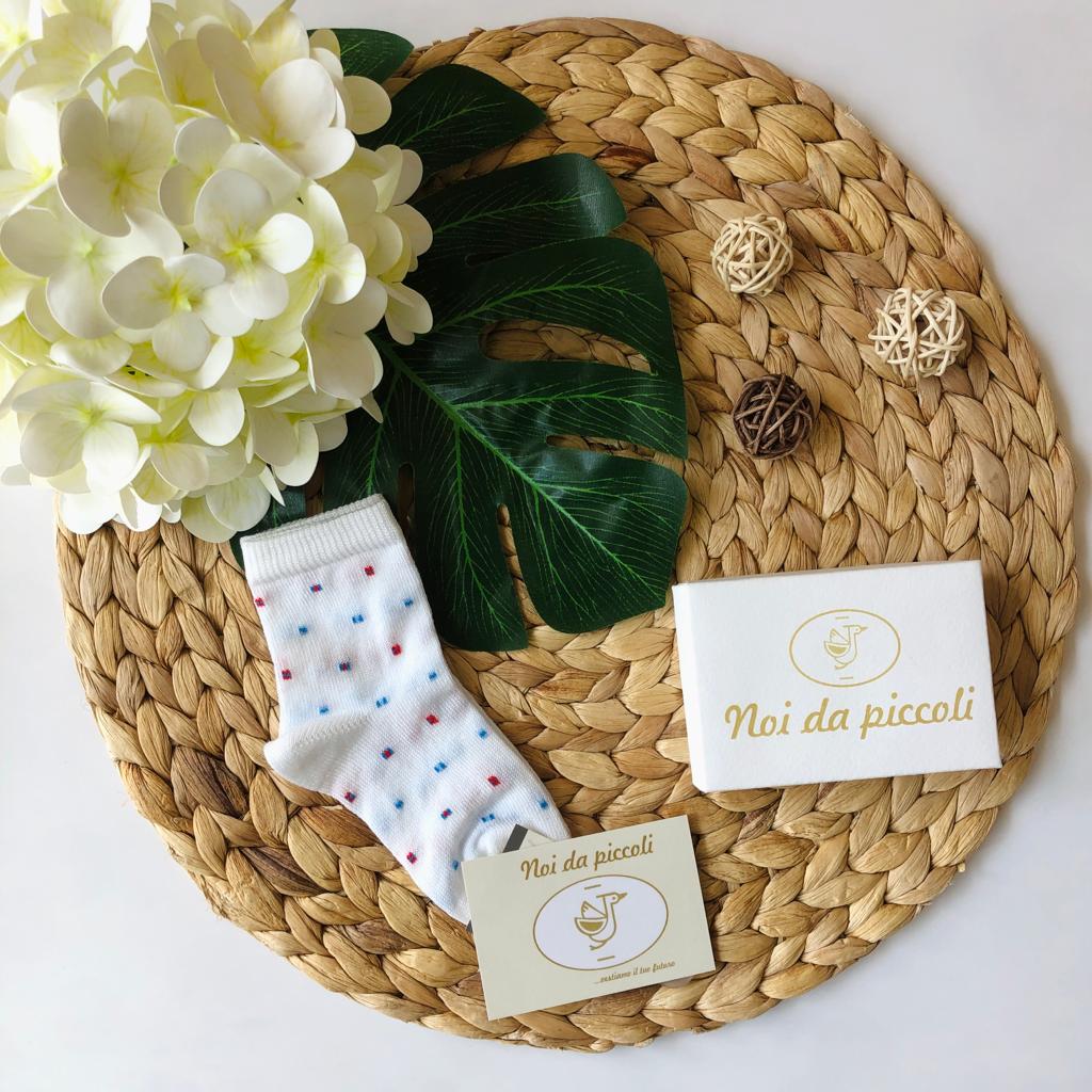 CALZINO CORTO BIANCO POIS - Noi da piccoli