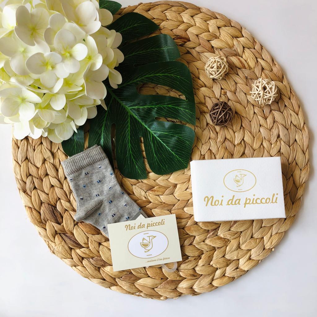 CALZINO CORTO GREY - Noi da piccoli