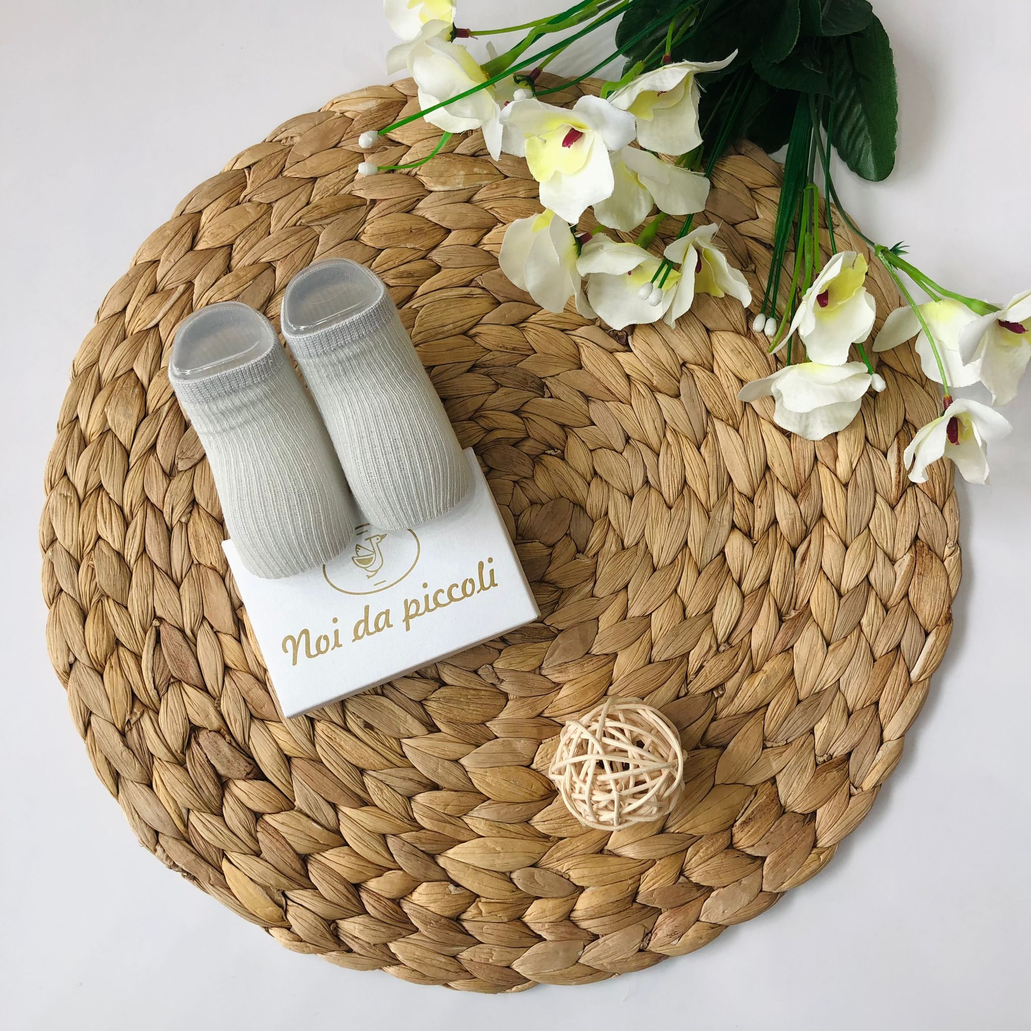 CALZINO IN COTONE PERLA - Noi da piccoli