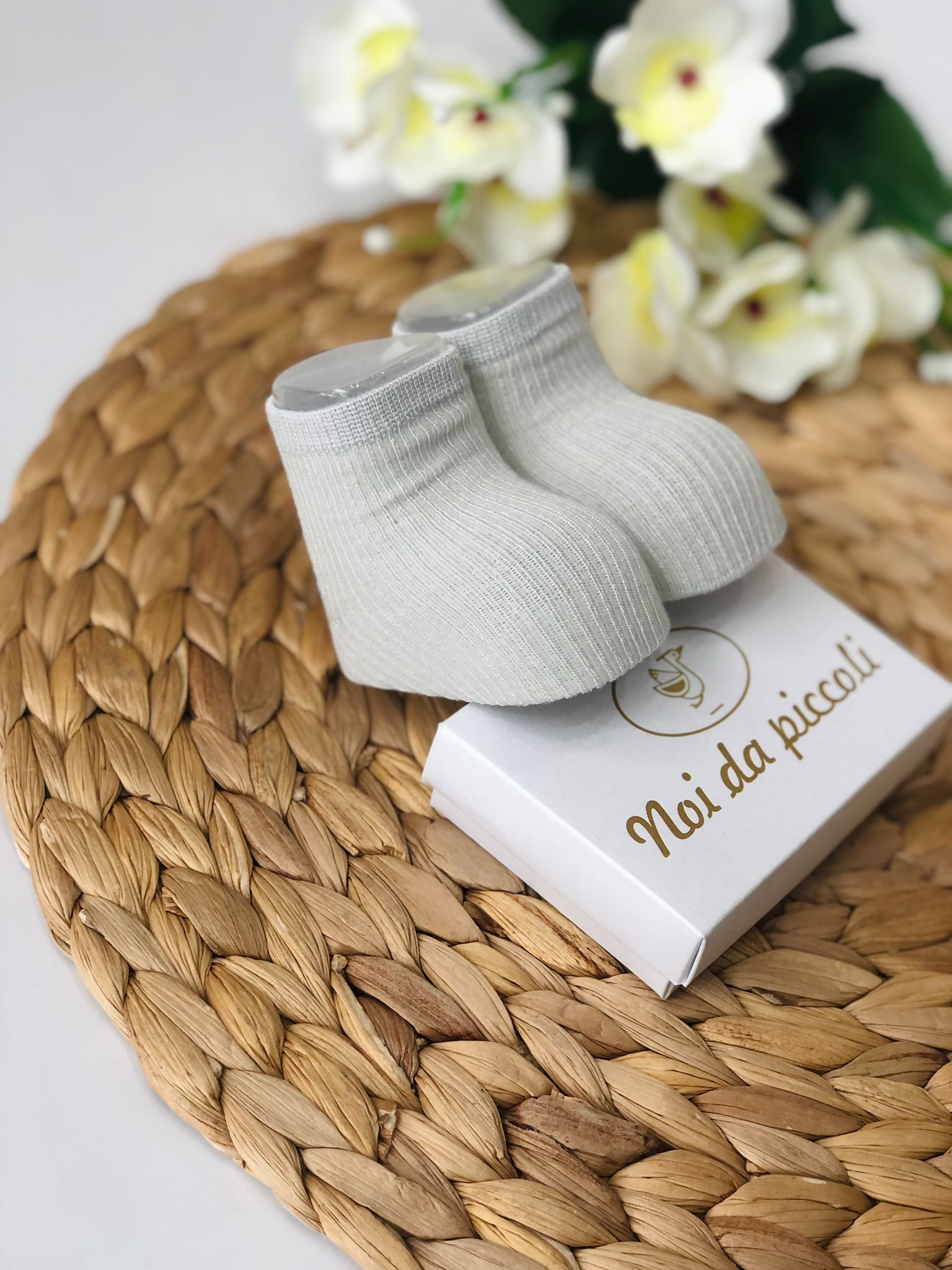 CALZINO IN COTONE PERLA - Noi da piccoli