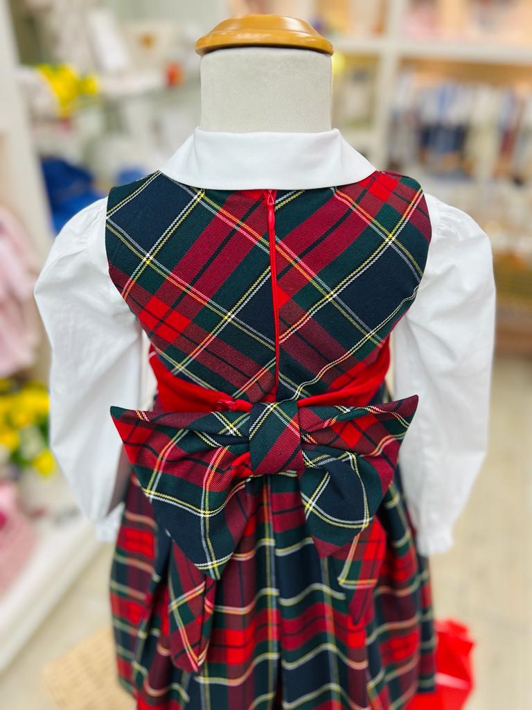 CAMICINA BIANCA CON CON ABITO SCOZZESE - Noi da piccoli