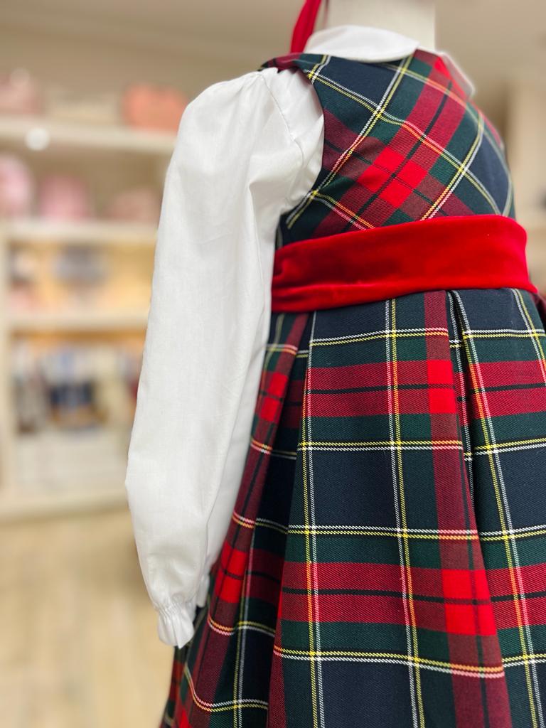 CAMICINA BIANCA CON CON ABITO SCOZZESE - Noi da piccoli