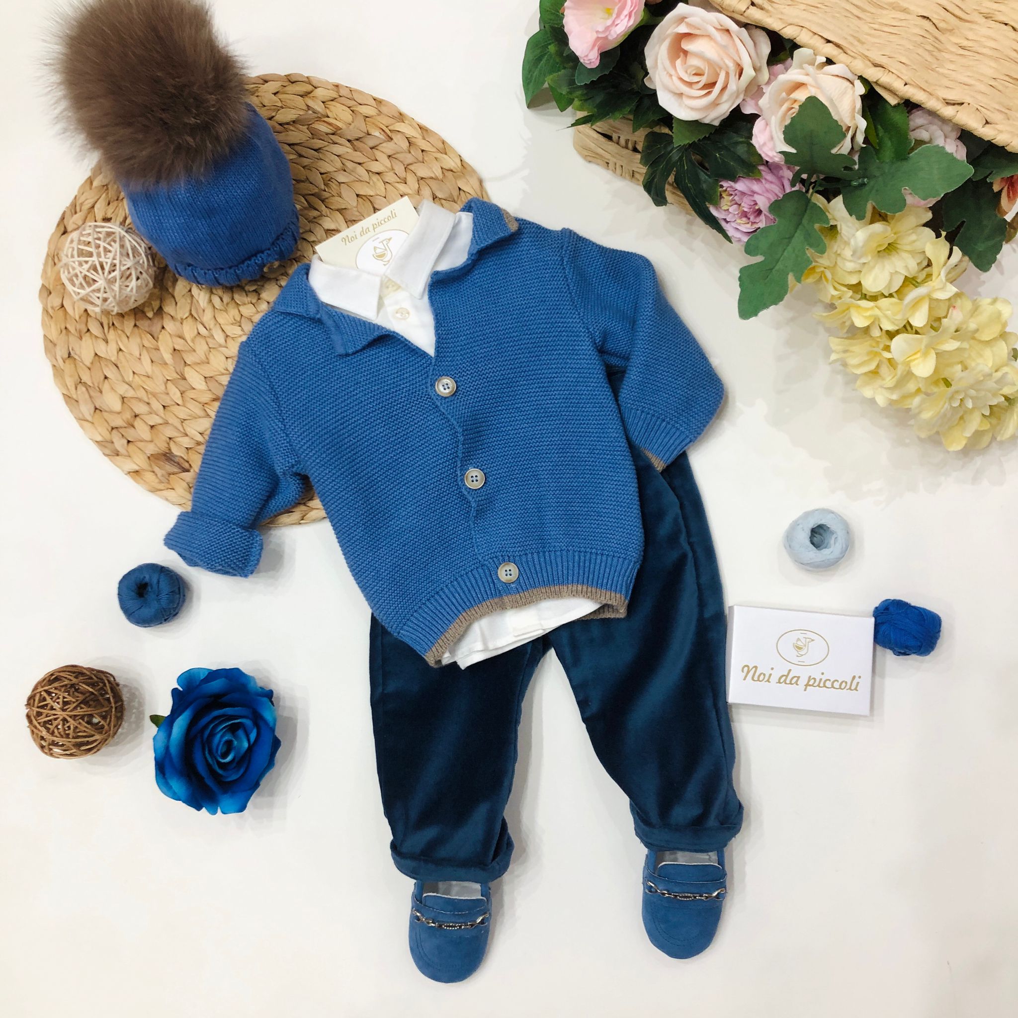 CAMICINA CON PANTALONE E GOLFINO - Noi da piccoli