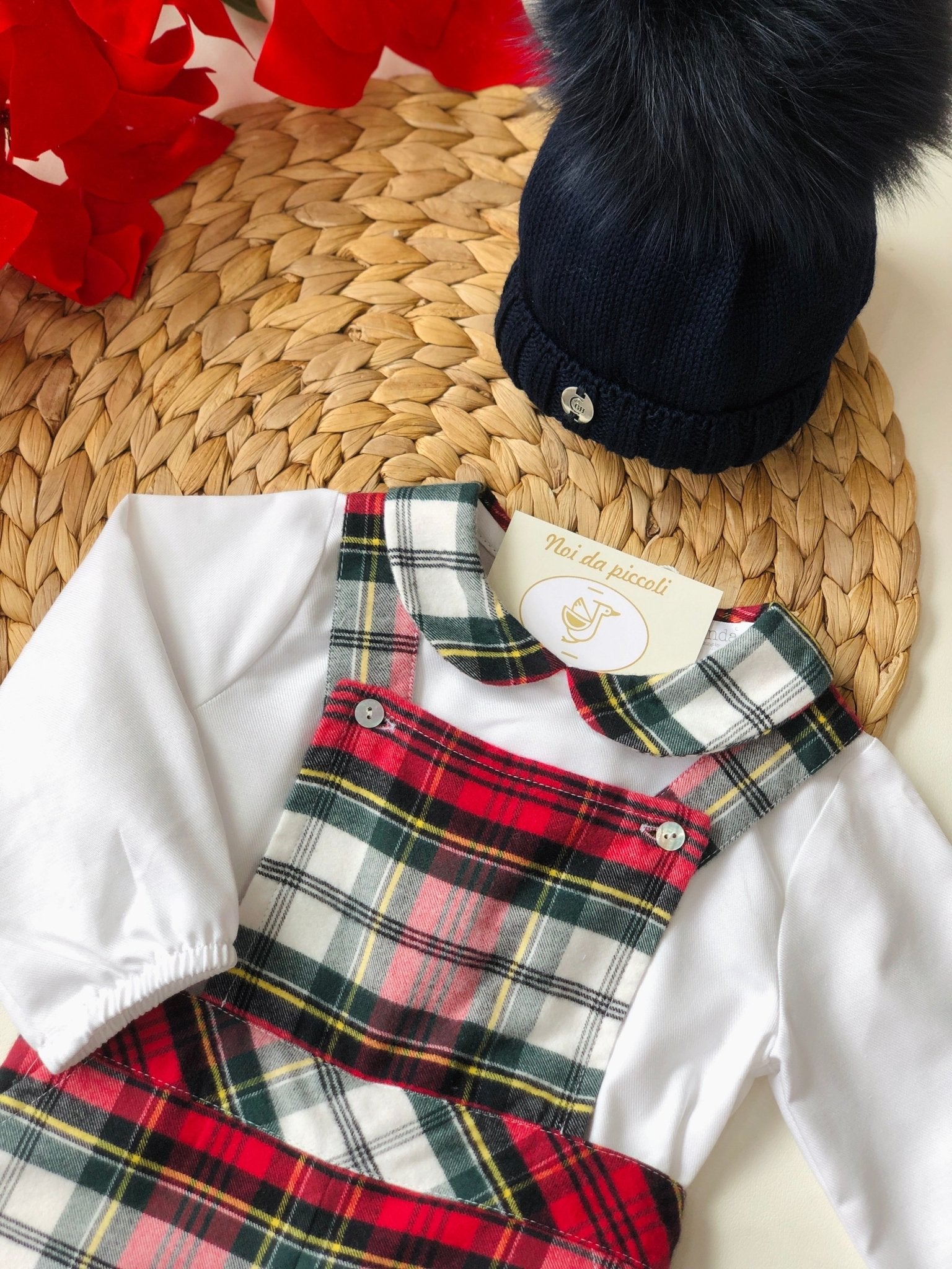 CAMICINA CON SALOPETTE SCOZZESE - Noi da piccoli