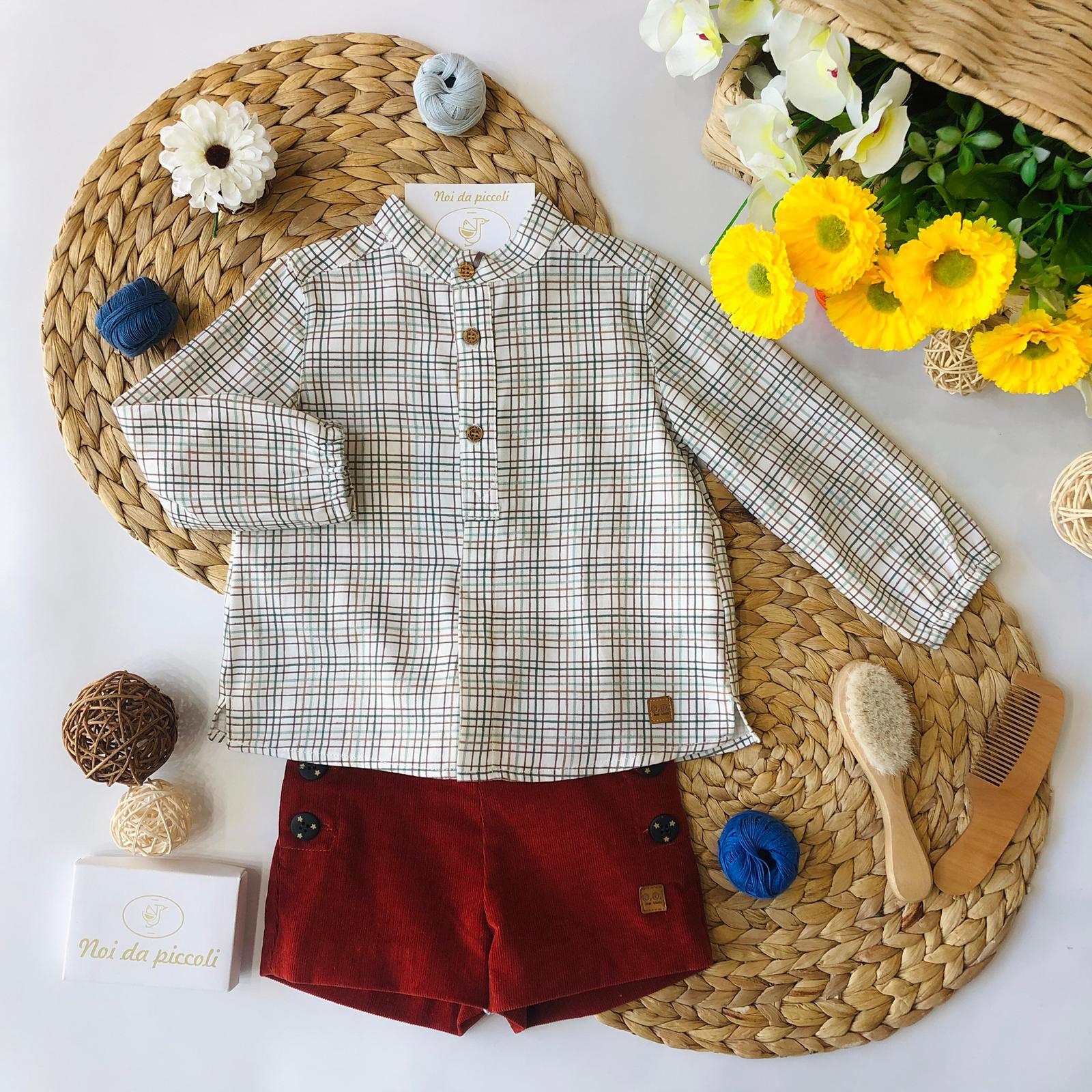 CAMICINA CON SHORTS RUGGINE - Noi da piccoli