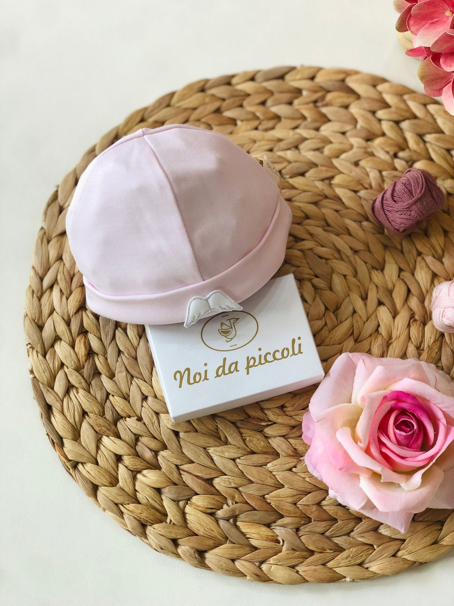 CAPPELLINO ROSA IN COTONE ANGELS - Noi da piccoli