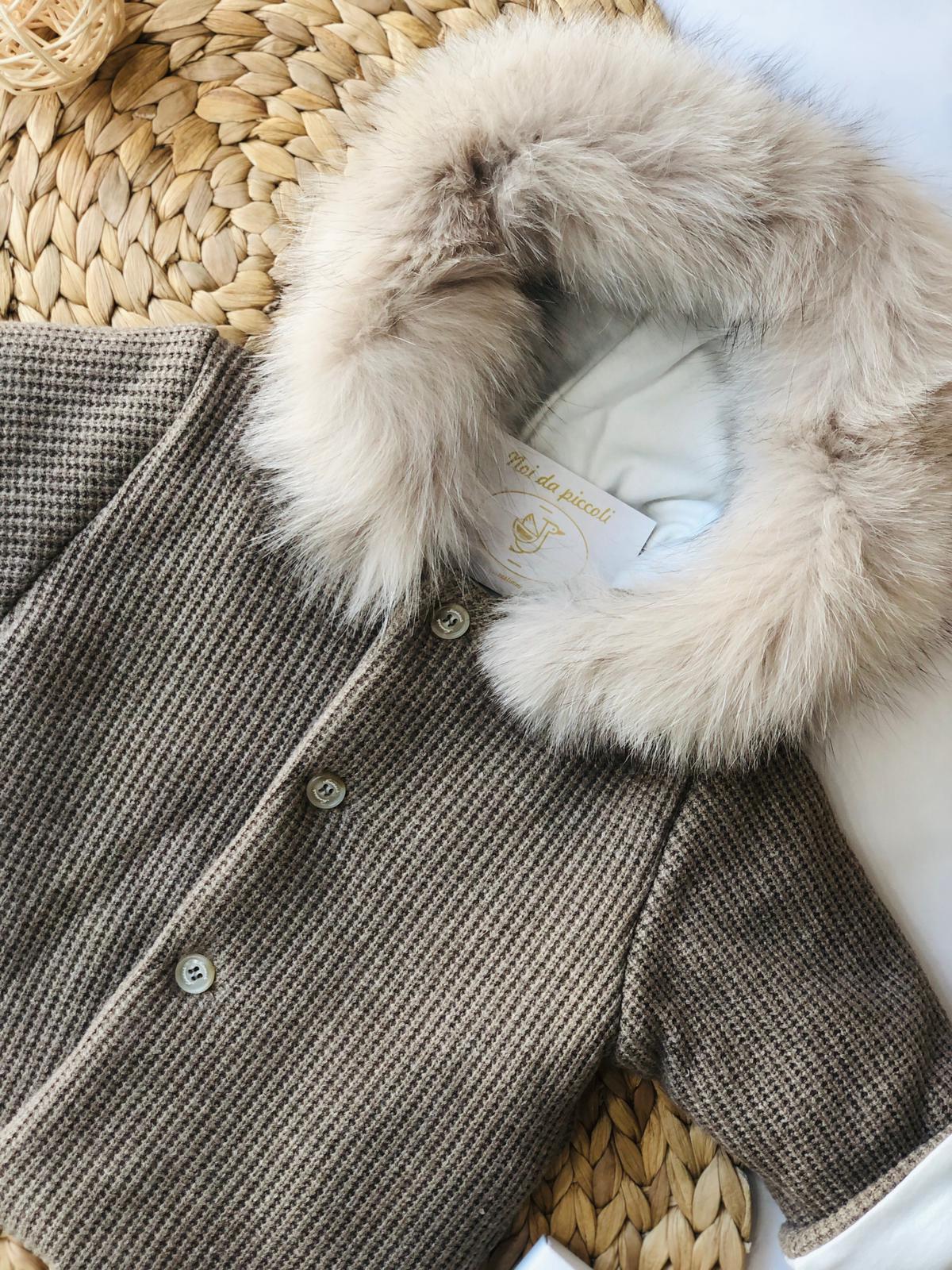 CAPPOTTINO BEIGE CON PELLICCIA - Noi da piccoli
