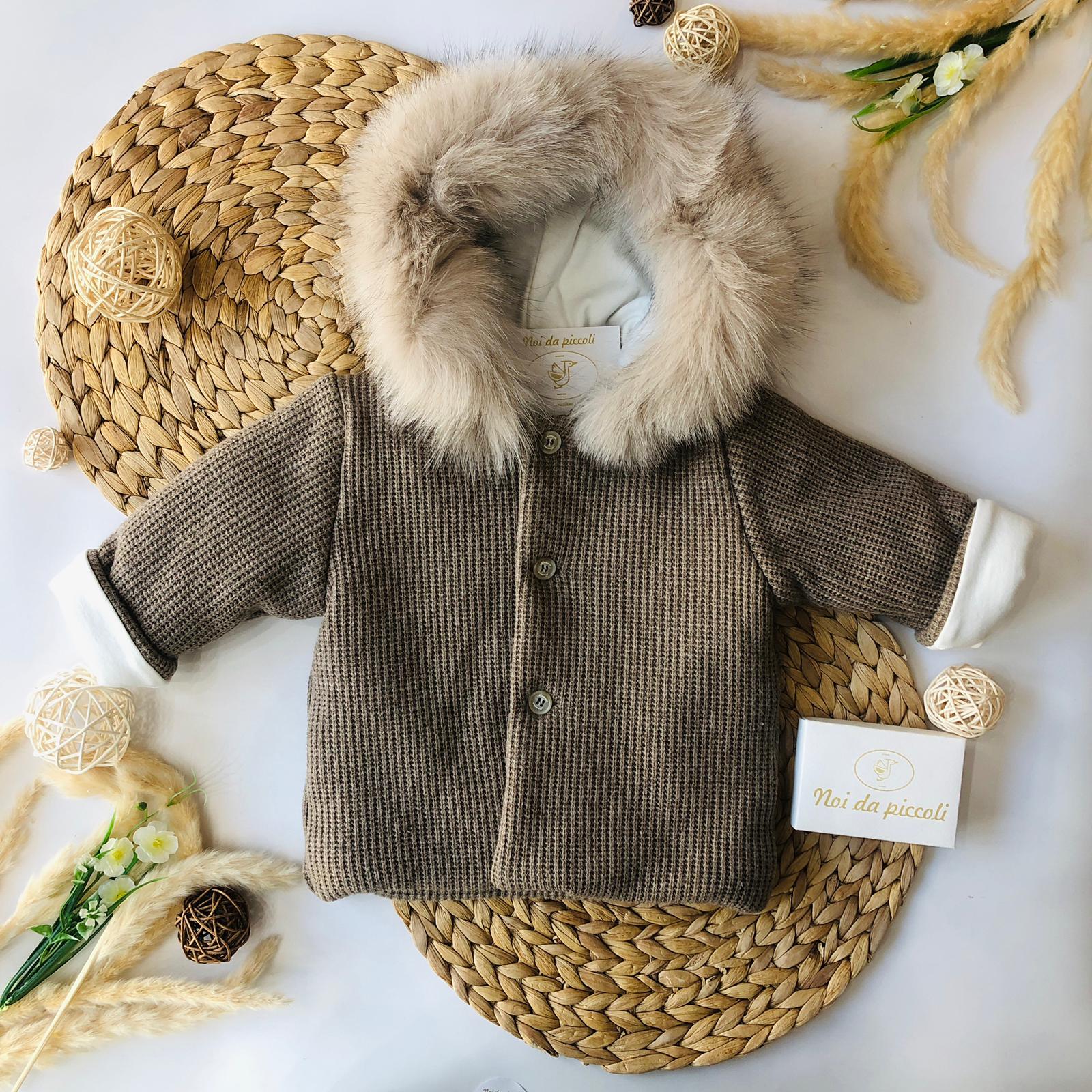 CAPPOTTINO BEIGE CON PELLICCIA - Noi da piccoli