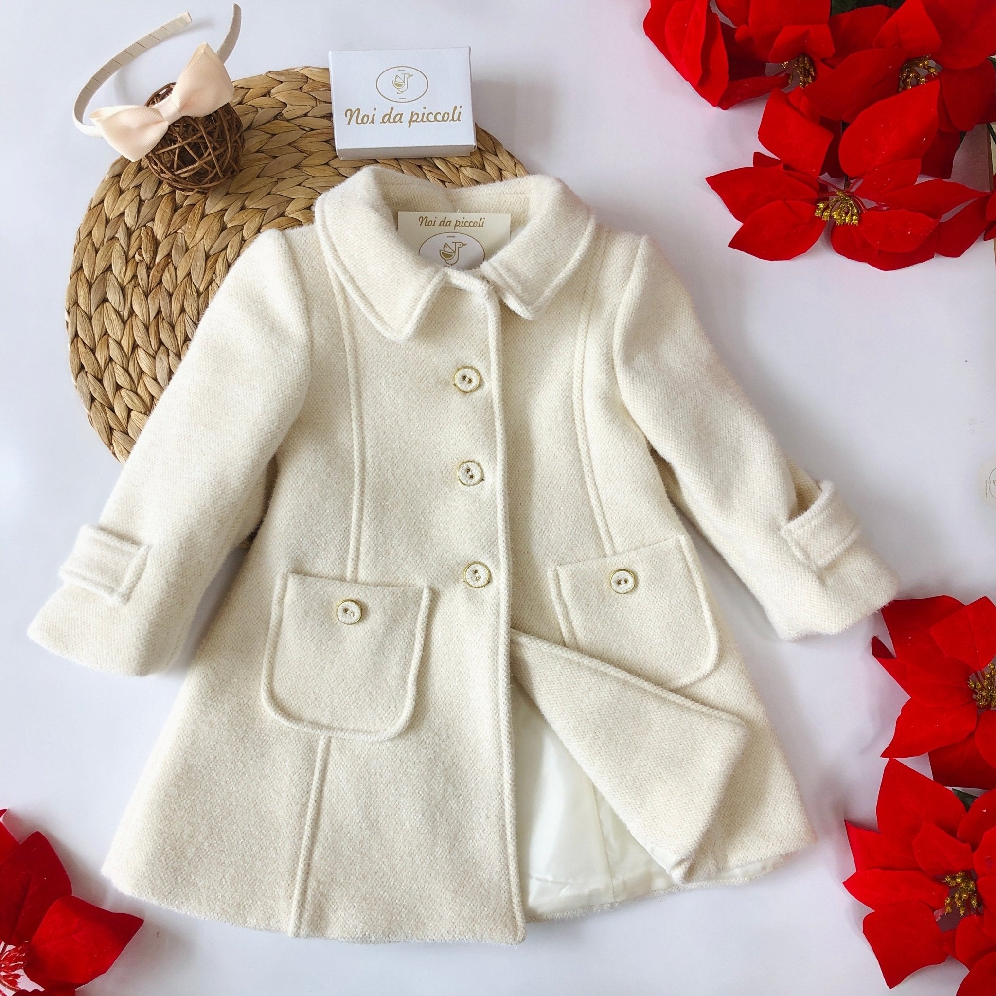 CAPPOTTINO BEIGE GLITTER OLD STILE - Noi da piccoli