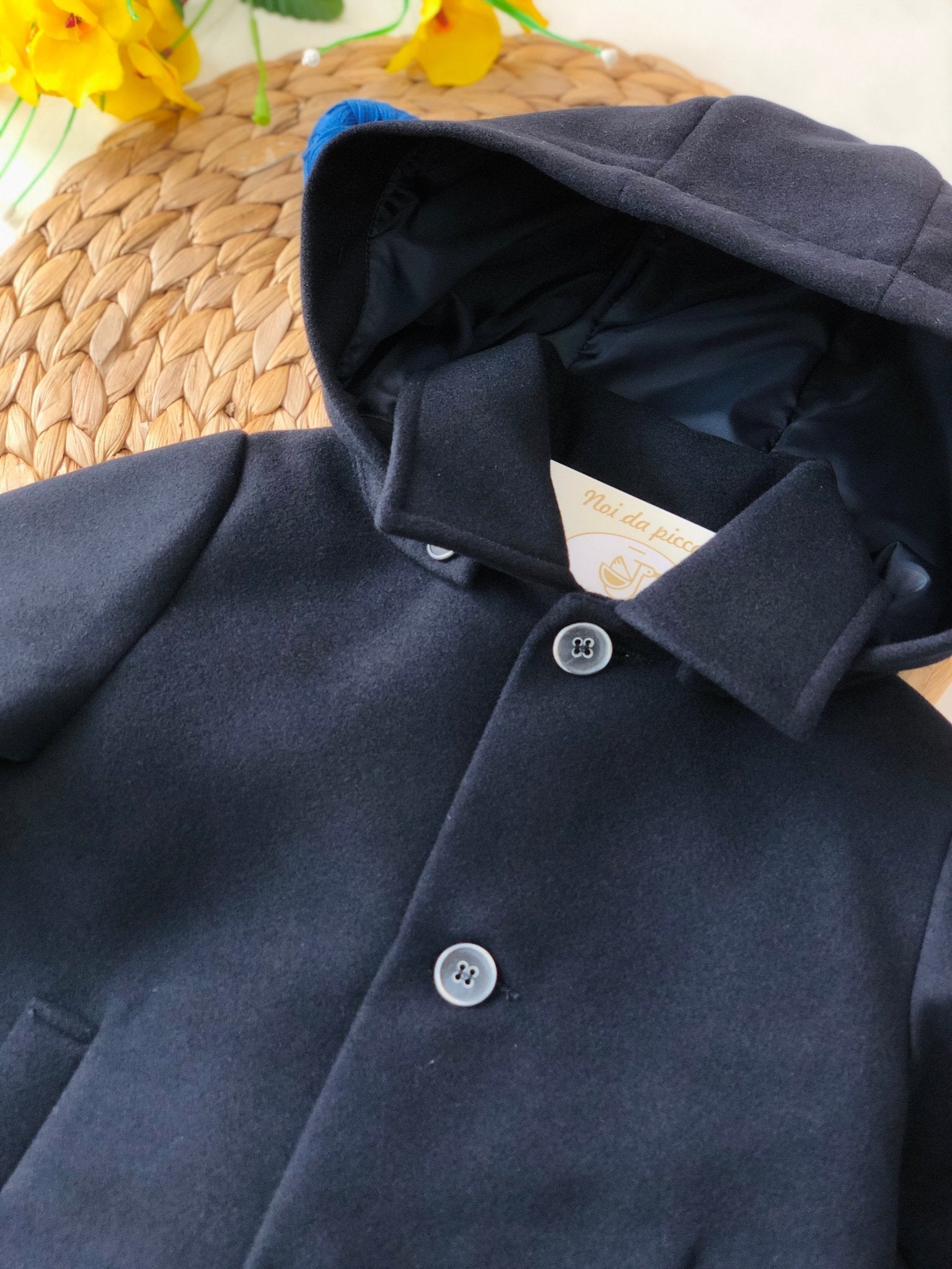 CAPPOTTINO BLU IN PANNO - Noi da piccoli