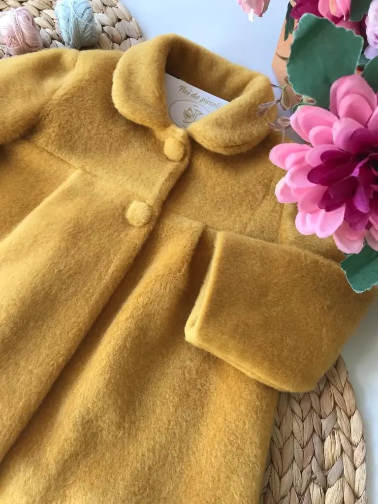 CAPPOTTINO SENAPE IN PANNO GIRL - Noi da piccoli