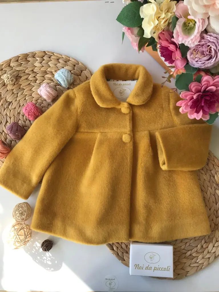 CAPPOTTINO SENAPE IN PANNO GIRL - Noi da piccoli