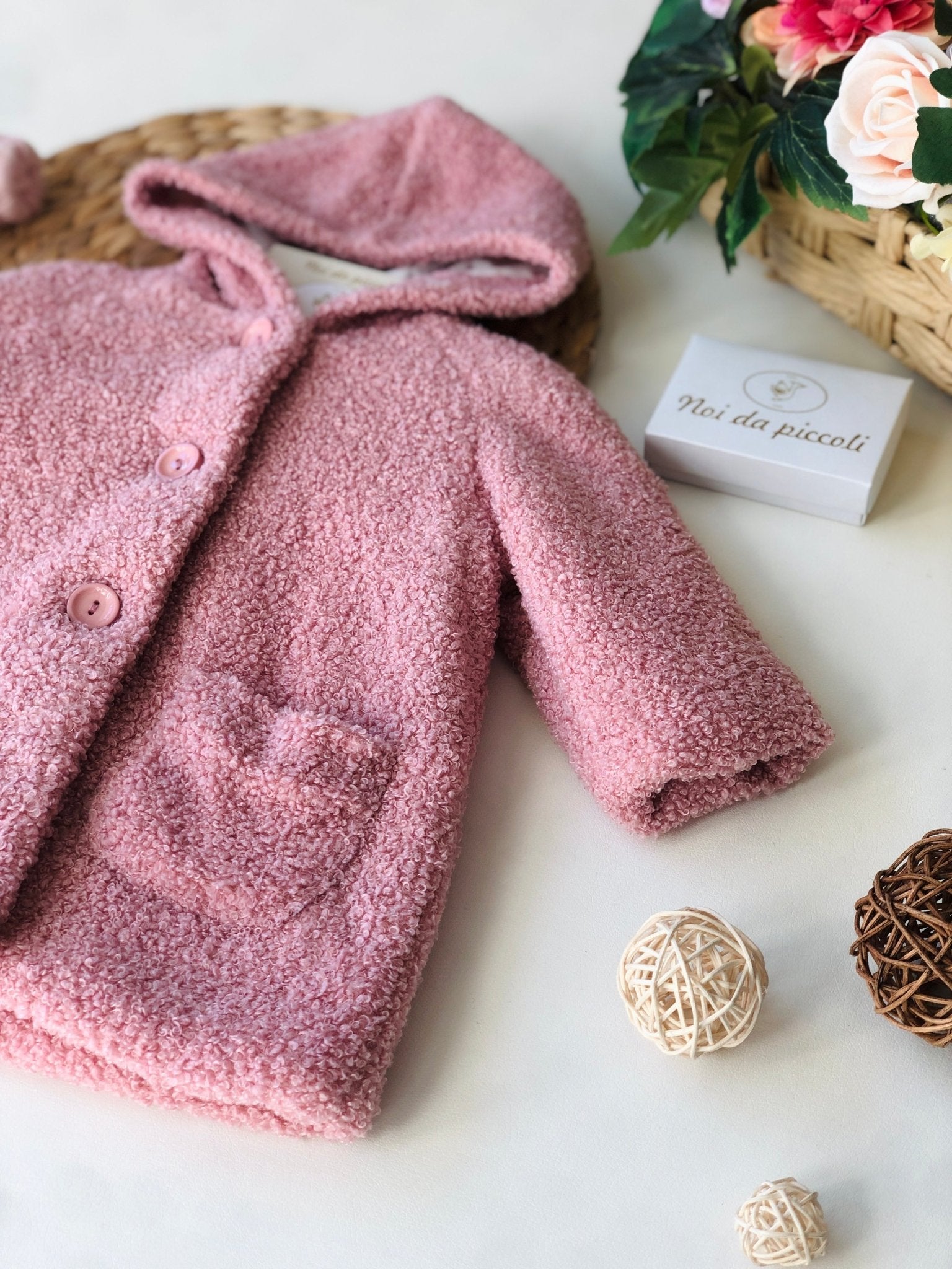 CAPPOTTINO TEDDY ROSA - Noi da piccoli