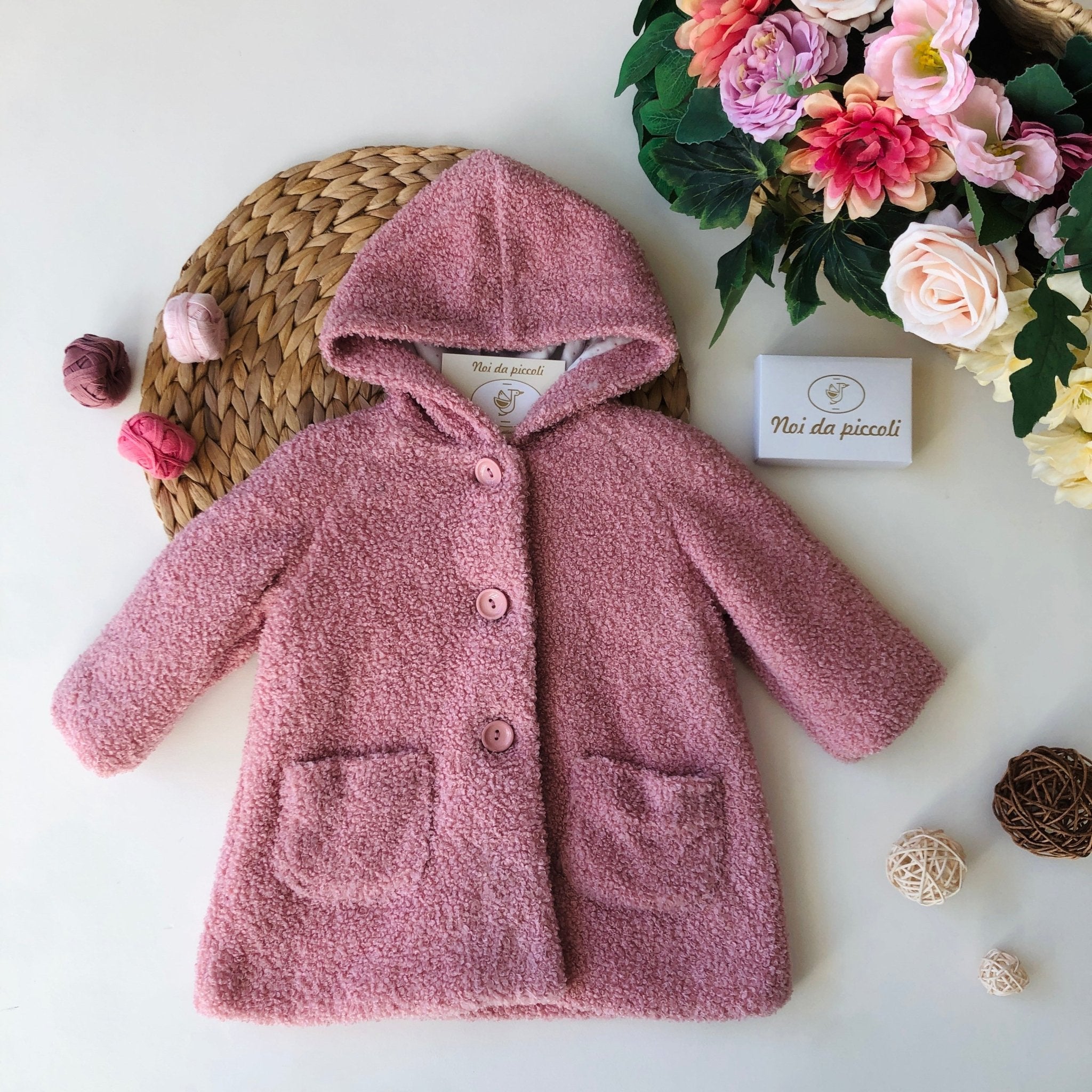 CAPPOTTINO TEDDY ROSA - Noi da piccoli