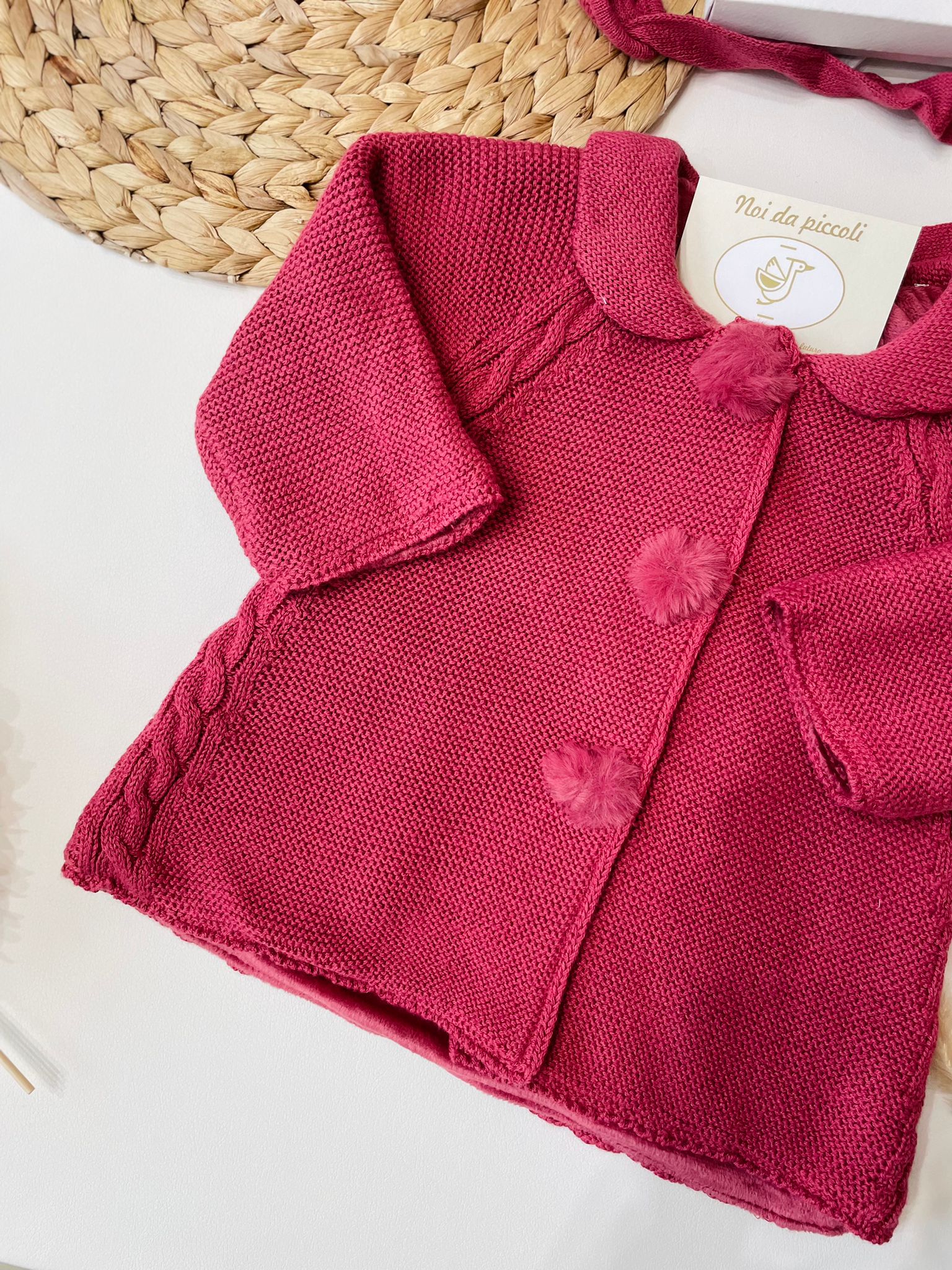 CAPPOTTINO TRICOT CON CUFFIA - Noi da piccoli