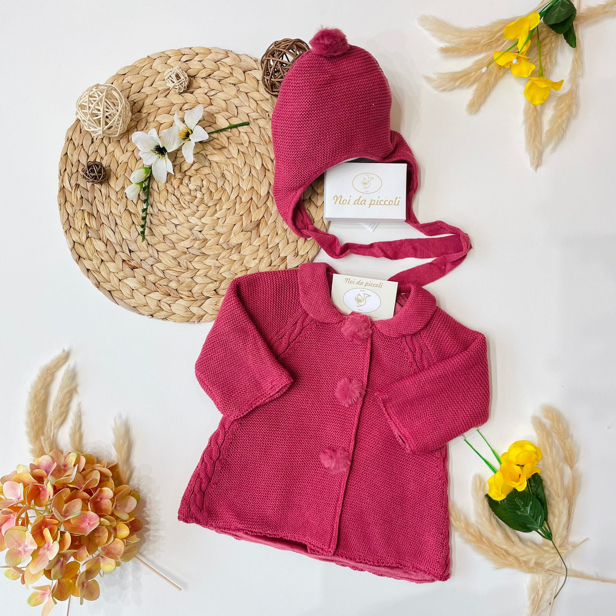 CAPPOTTINO TRICOT CON CUFFIA - Noi da piccoli