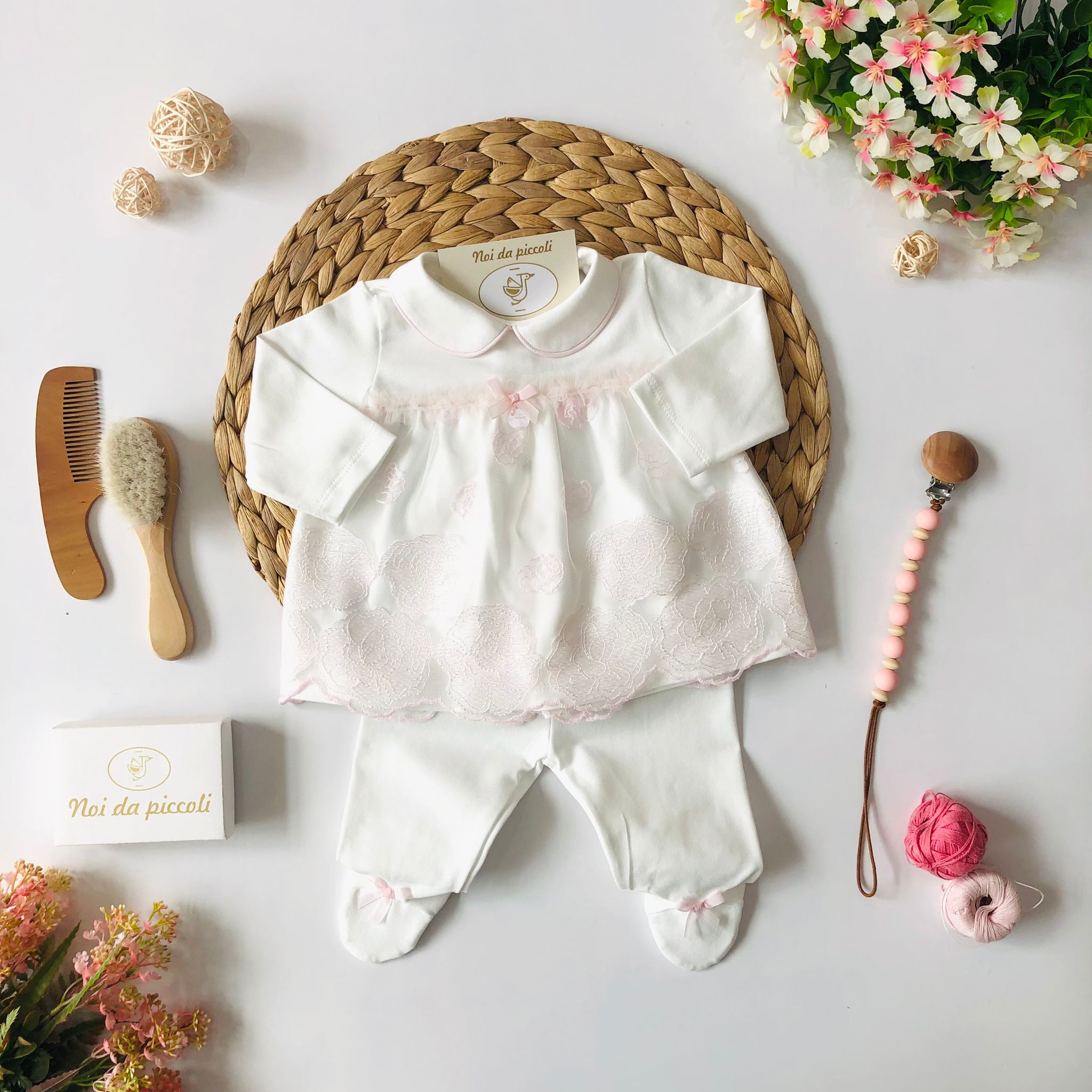 COMPLETO 2PZ ROSA DELICATO - Noi da piccoli