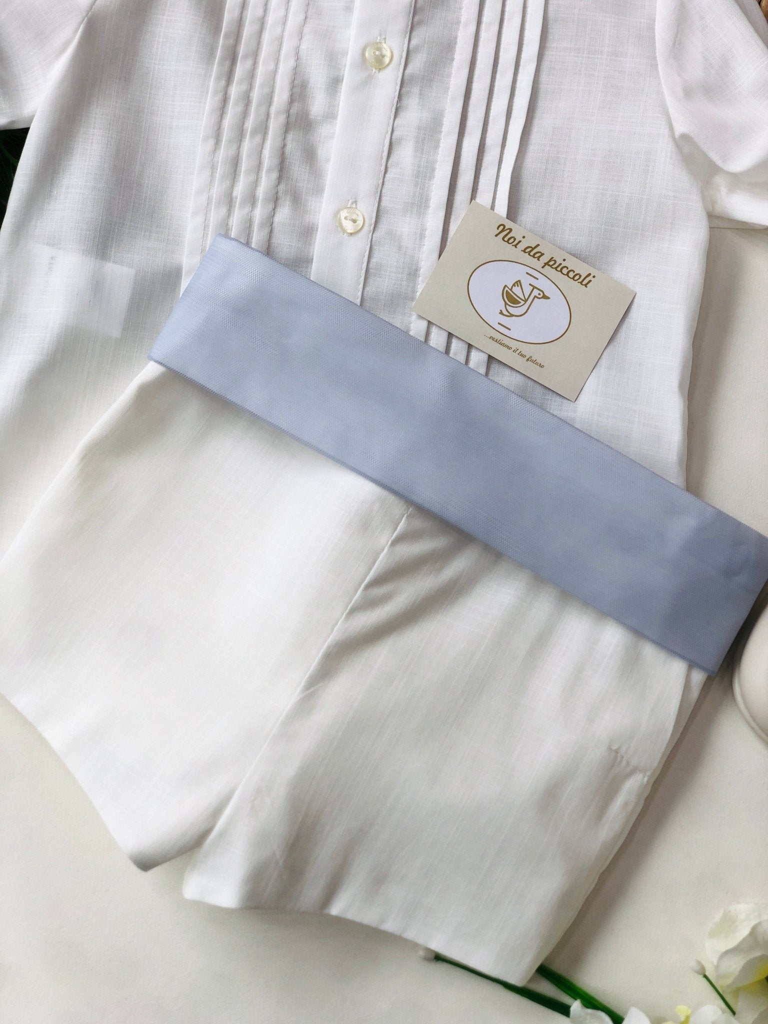 COMPLETO 3 PZ BIANCO E CARTA DA ZUCCHERO - Noi da piccoli