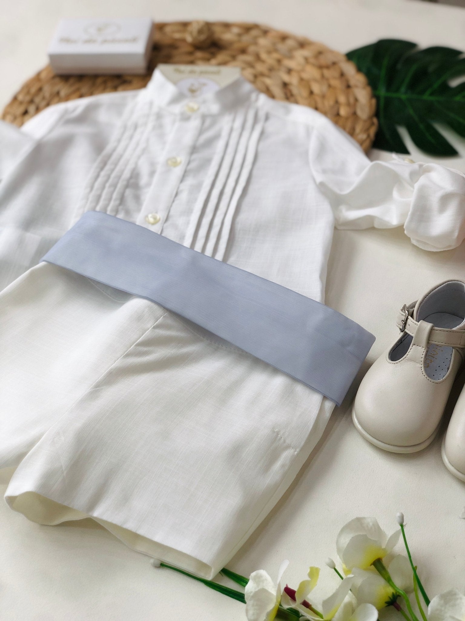 COMPLETO 3 PZ BIANCO E CARTA DA ZUCCHERO - Noi da piccoli