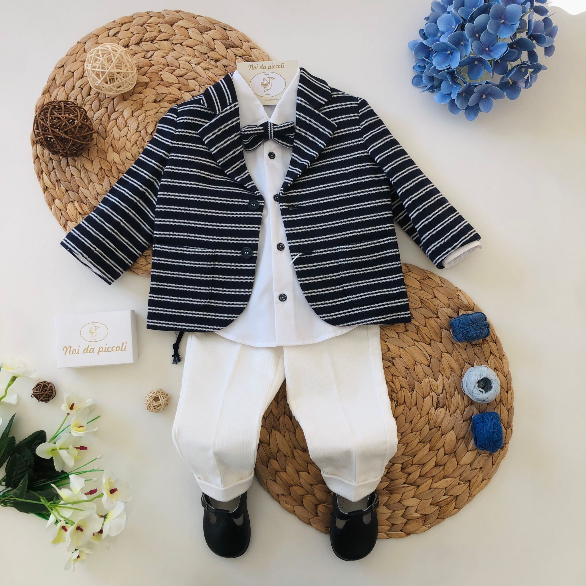 COMPLETO 4 PEZZI BLU - Noi da piccoli