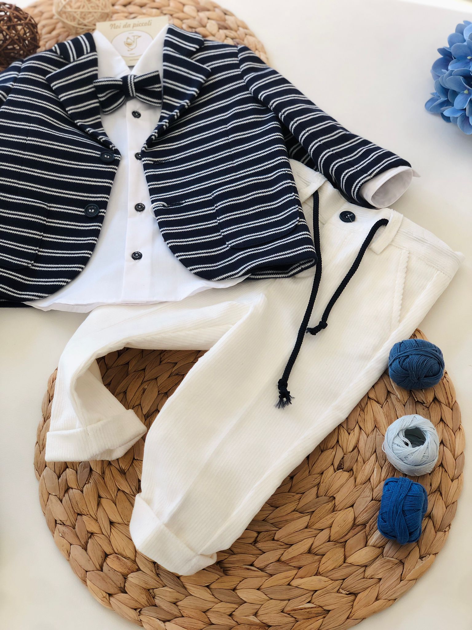 COMPLETO 4 PEZZI BLU - Noi da piccoli