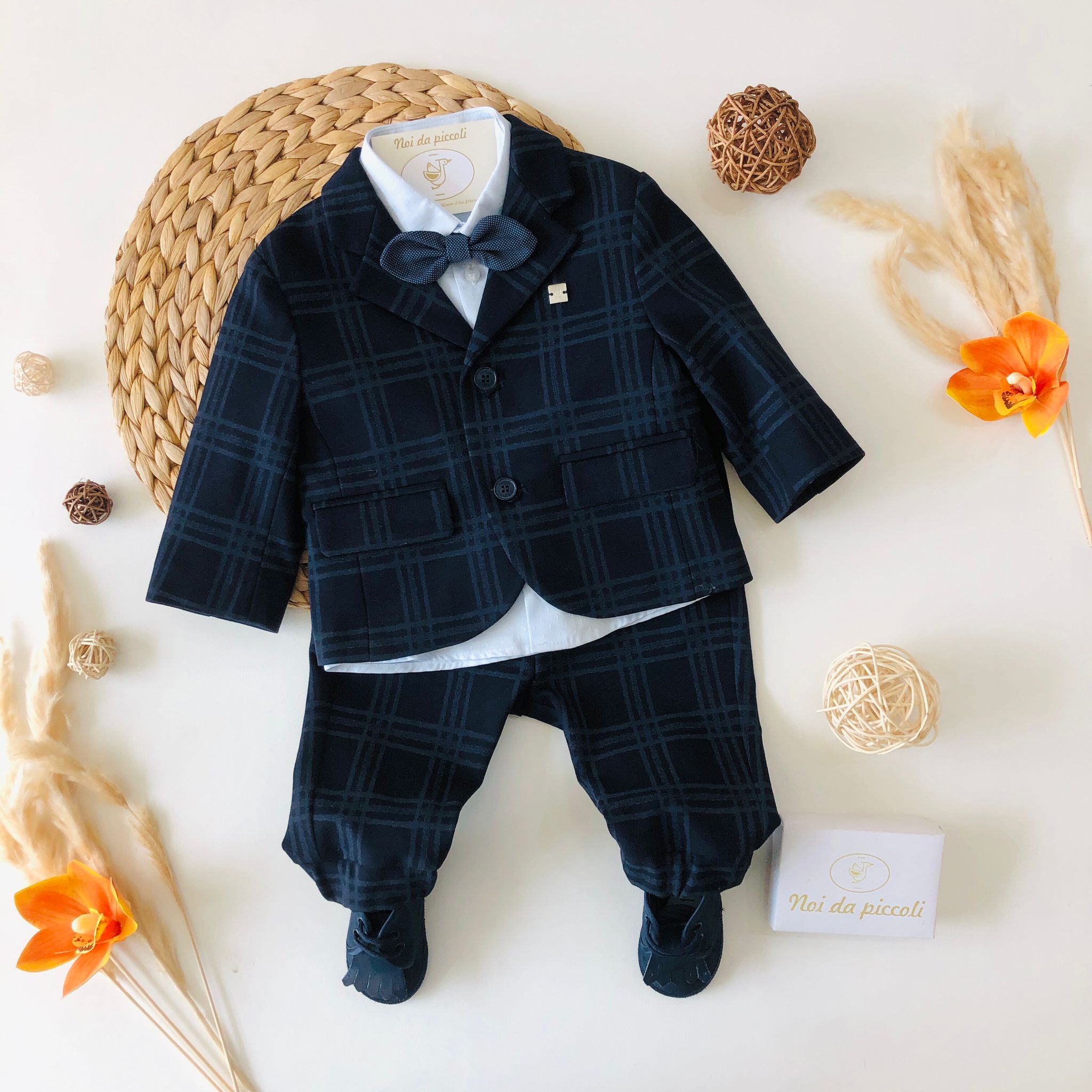 COMPLETO 4 PZ BLU NOTTE CARLO PIGNATELLI - Noi da piccoli