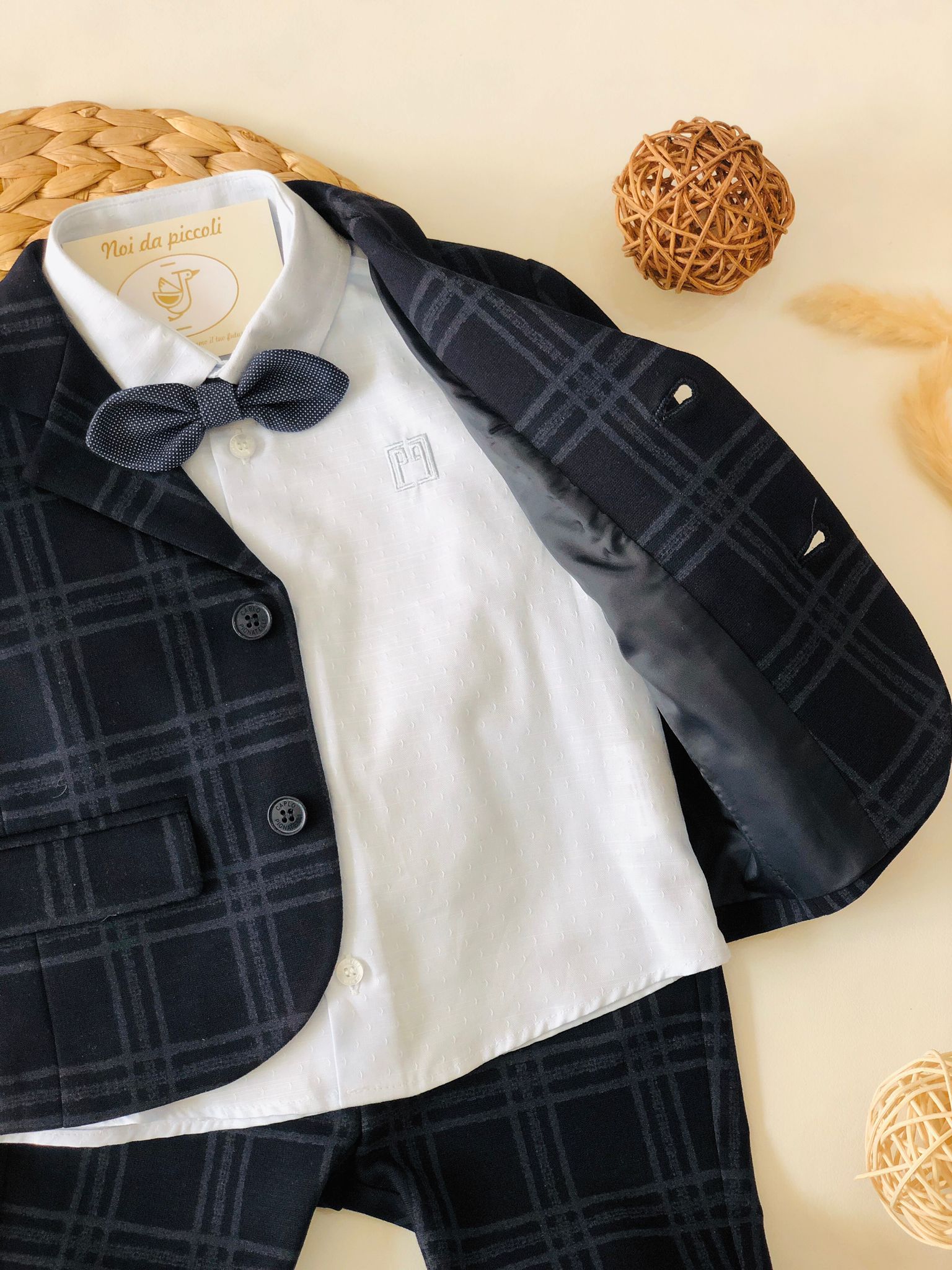 COMPLETO 4 PZ BLU NOTTE CARLO PIGNATELLI - Noi da piccoli