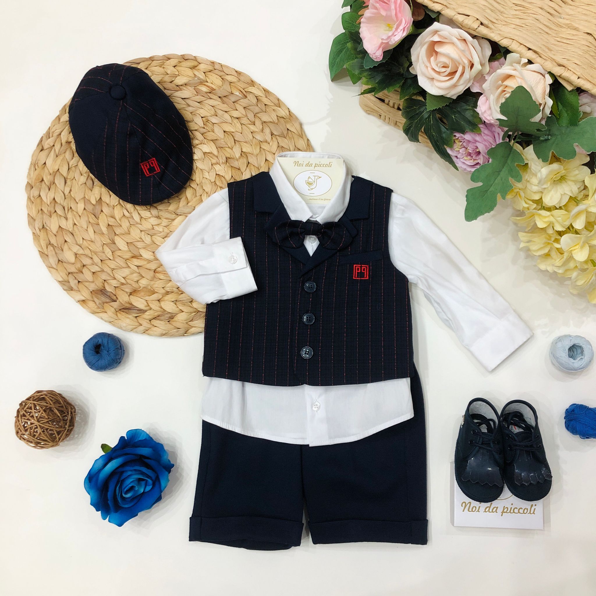 COMPLETO 4 PZ CON COPPOLINA CARLO PIGNATELLI - Noi da piccoli