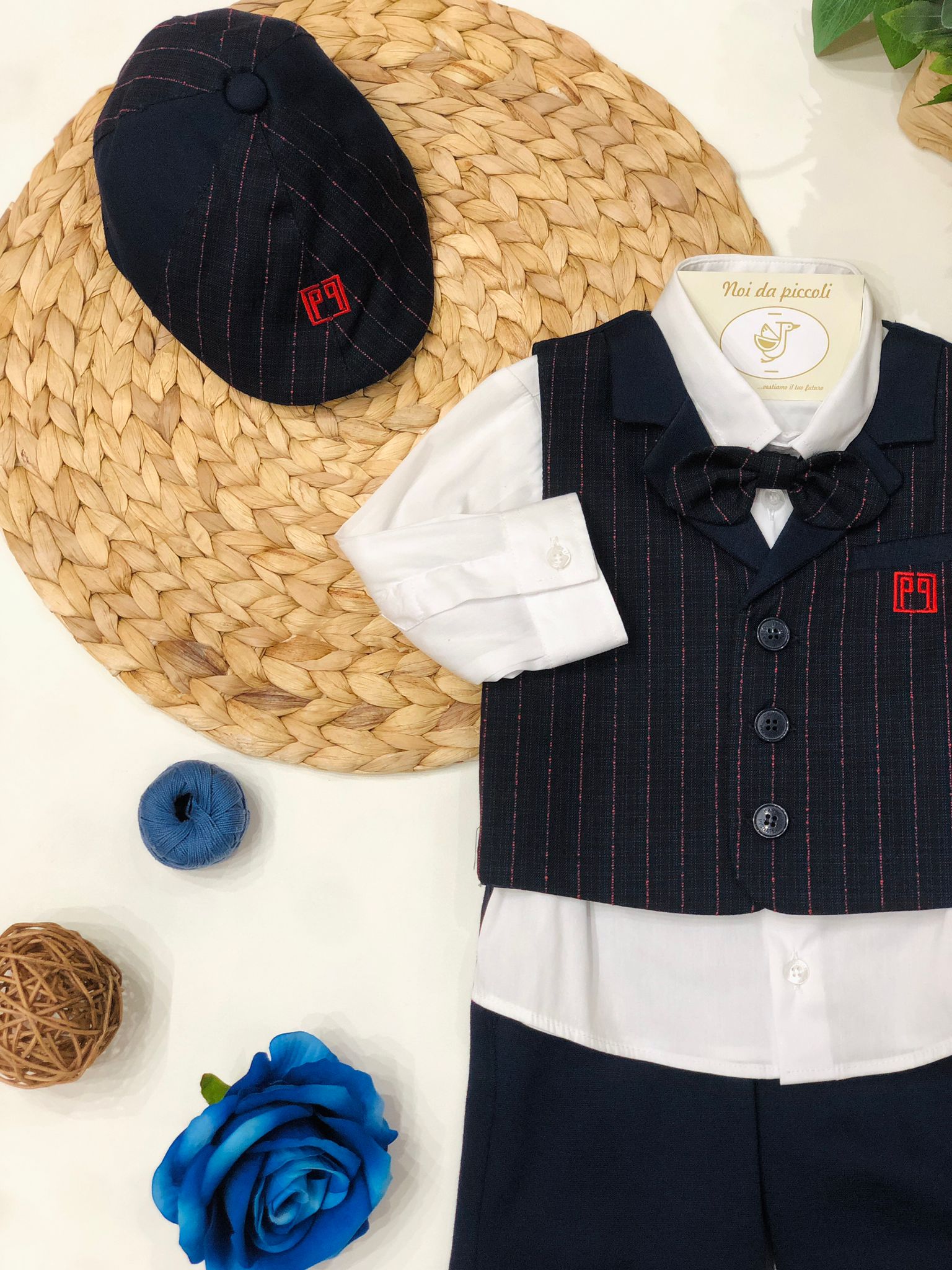 COMPLETO 4 PZ CON COPPOLINA CARLO PIGNATELLI - Noi da piccoli