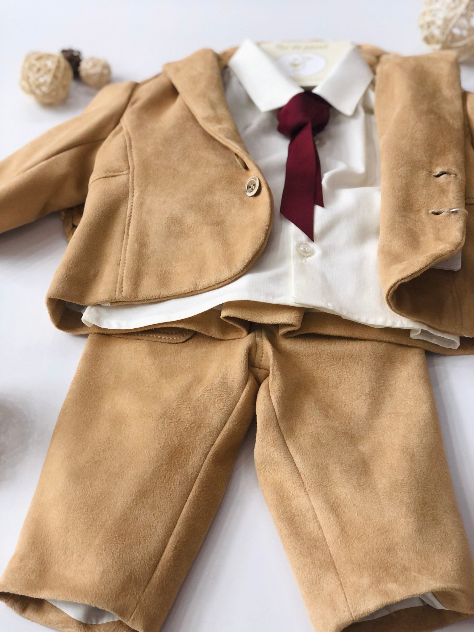 COMPLETO 4PZ CAMOSCIO - Noi da piccoli