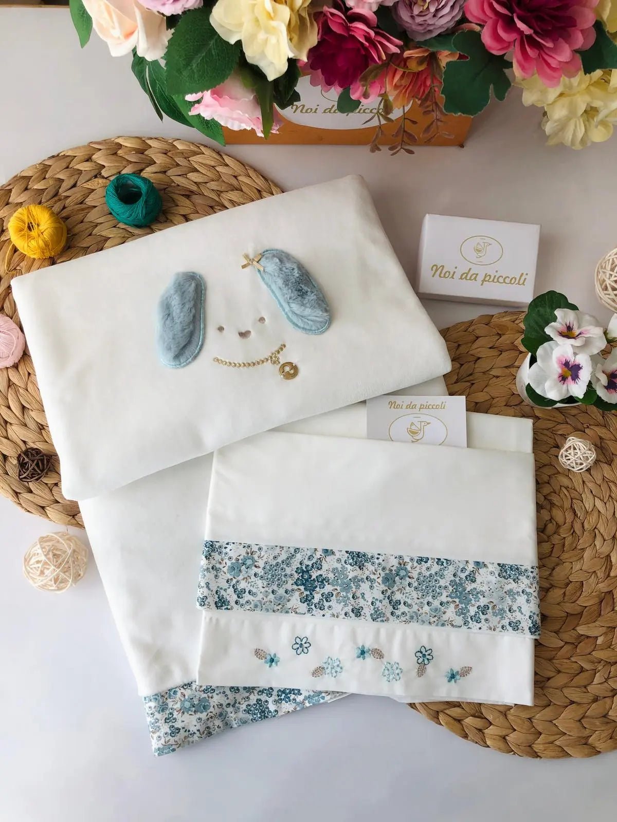 COORDINATO BUNNY VERDE NEA CON COMPLETO IN FELPA - Noi da piccoli