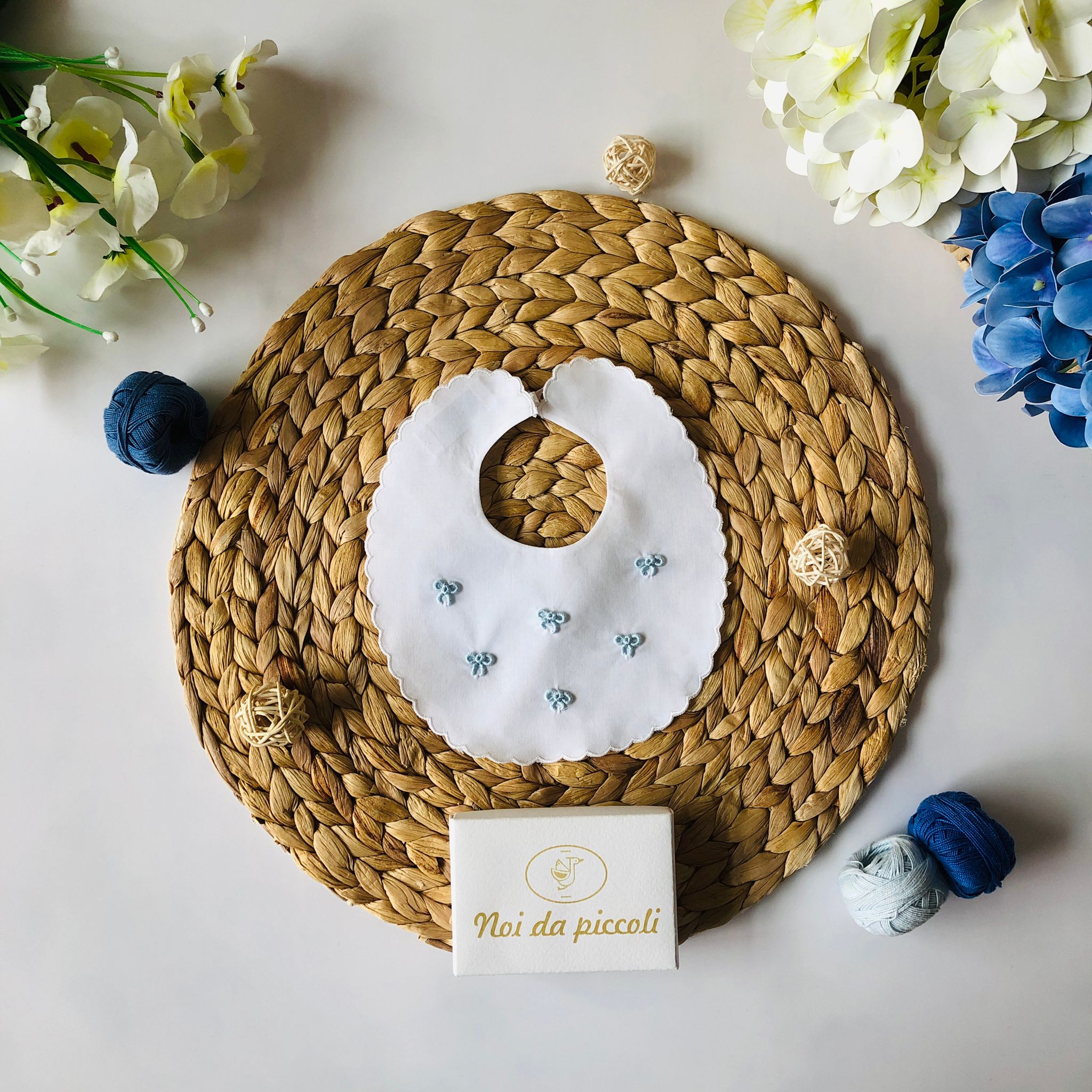 COORDINATO CIELO IN 100% LANA CON COMPLETO 2PZ - Noi da piccoli