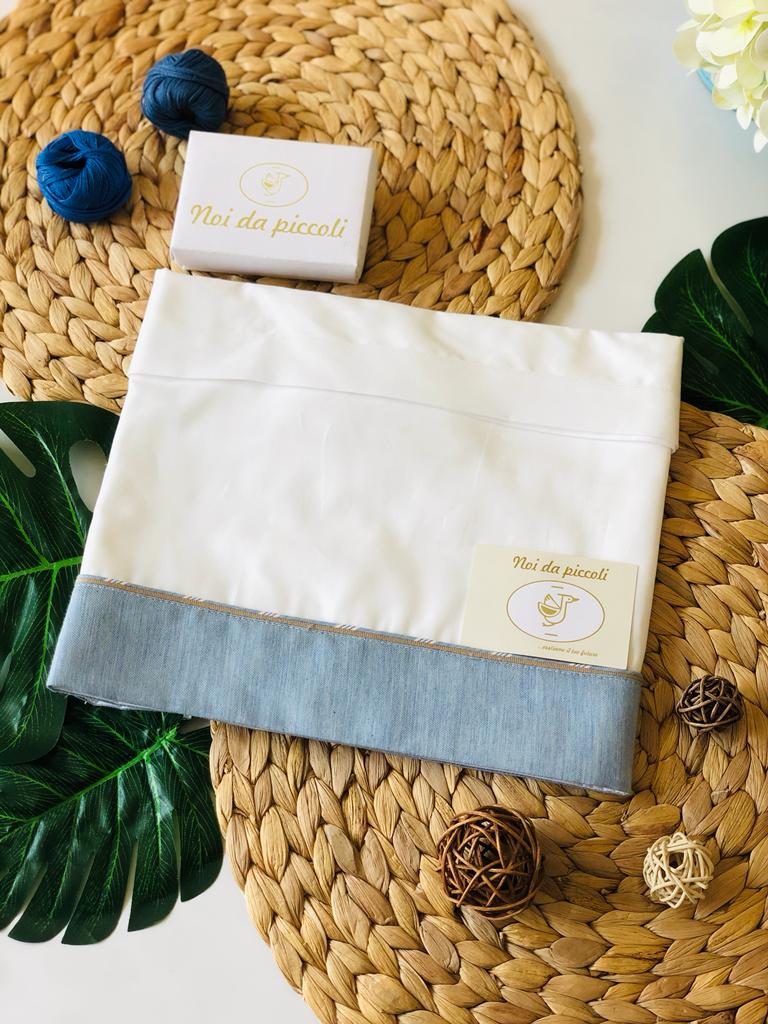 COORDINATO CON COMPLETO 2 PZ AZZURONE BEIGE - Noi da piccoli