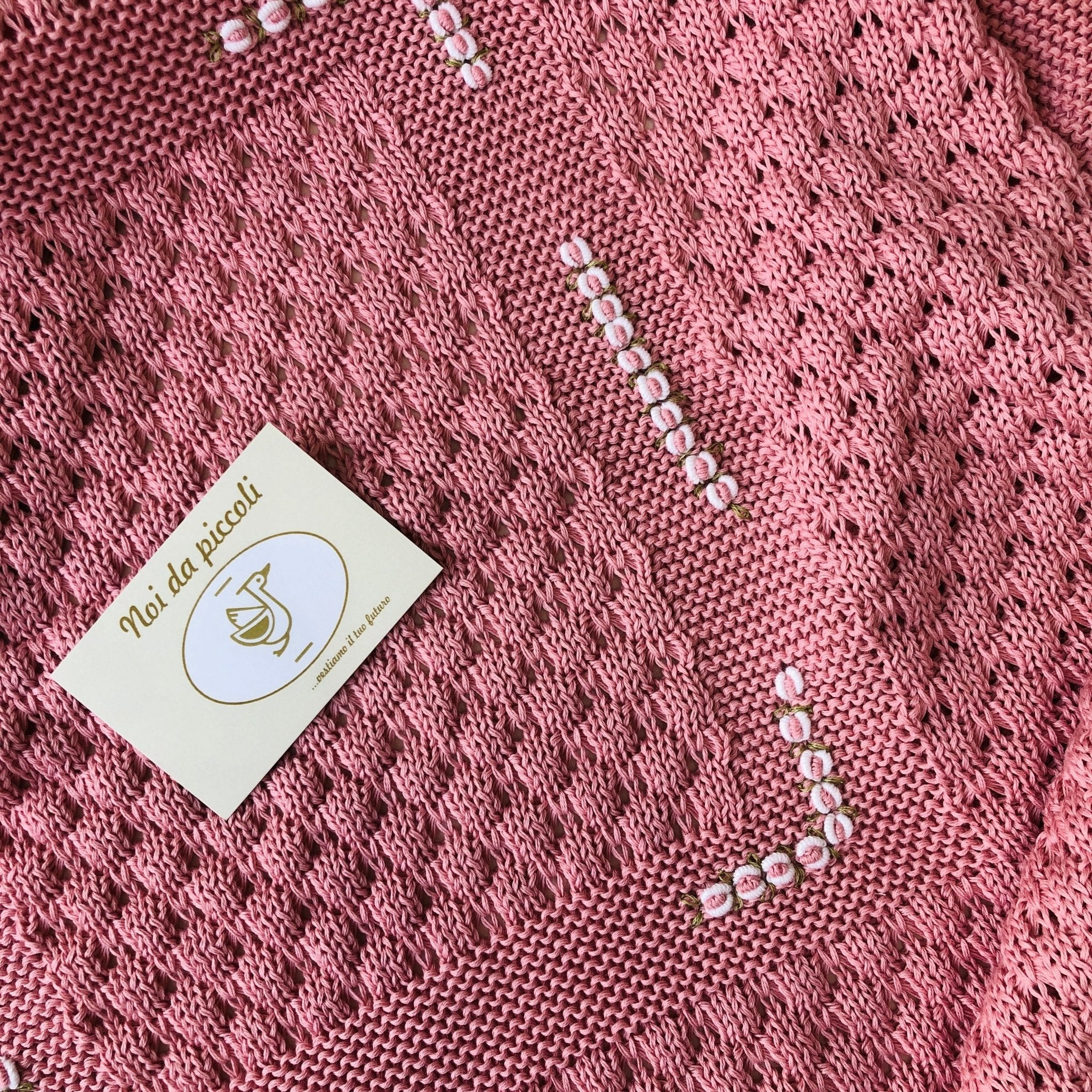 COORDINATO CON COMPLETO 2PZ RICAMATO A MANO SAINT - Noi da piccoli