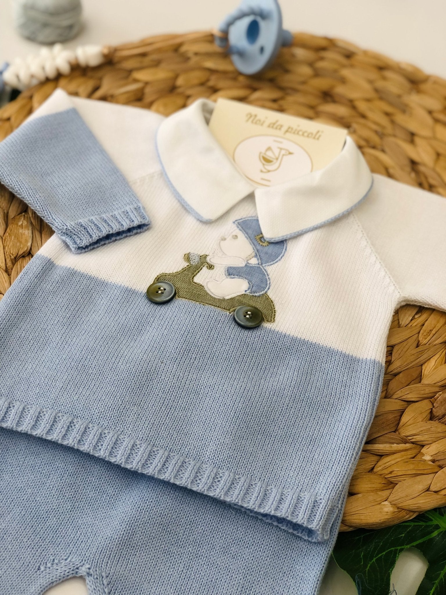 COORDINATO CON COMPLETO 2PZ SUGAR TEDDY CAR - Noi da piccoli