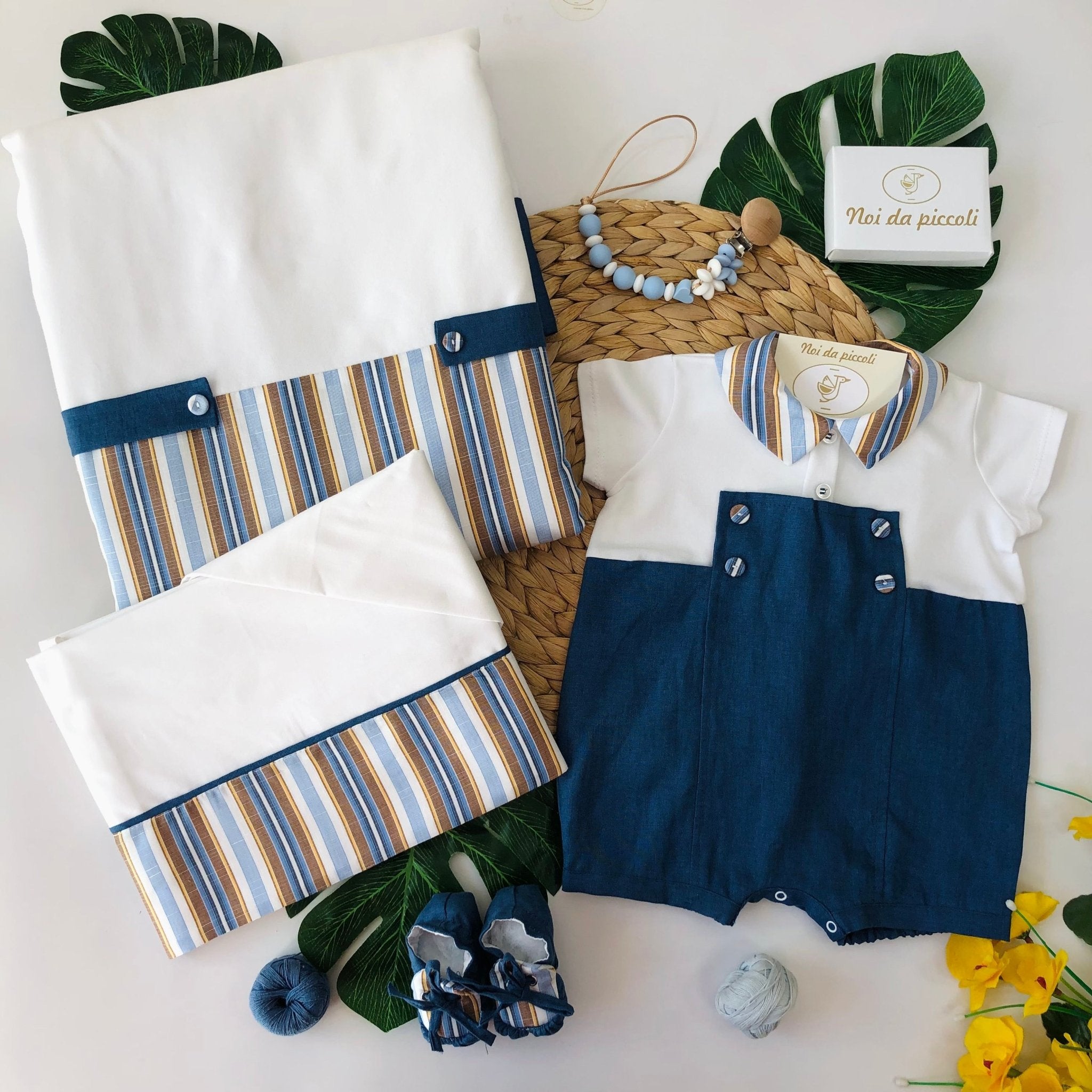 COORDINATO CON PAGLIACCETTO MILLERIGHE COLORATO - Noi da piccoli