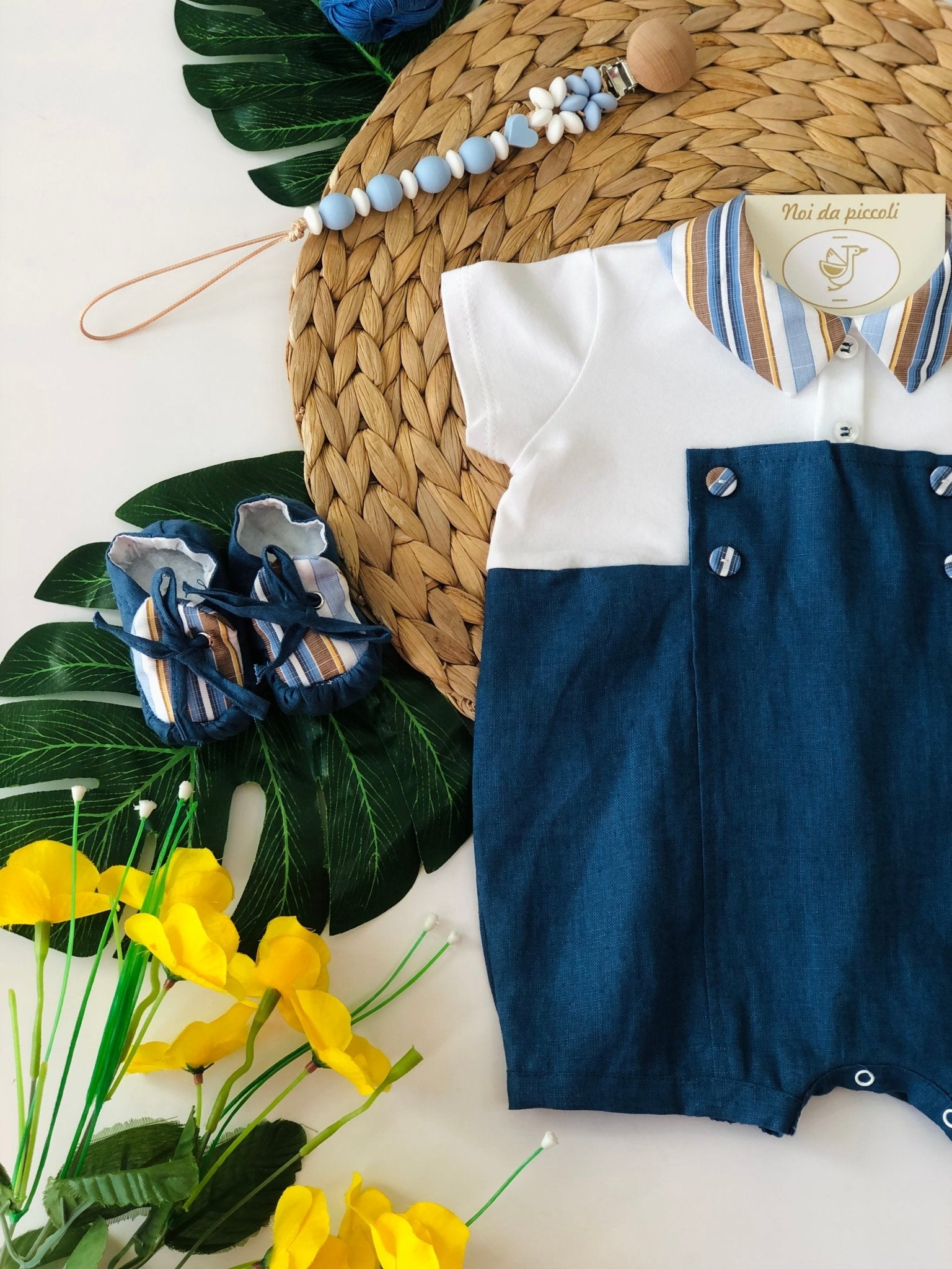 COORDINATO CON PAGLIACCETTO MILLERIGHE COLORATO - Noi da piccoli