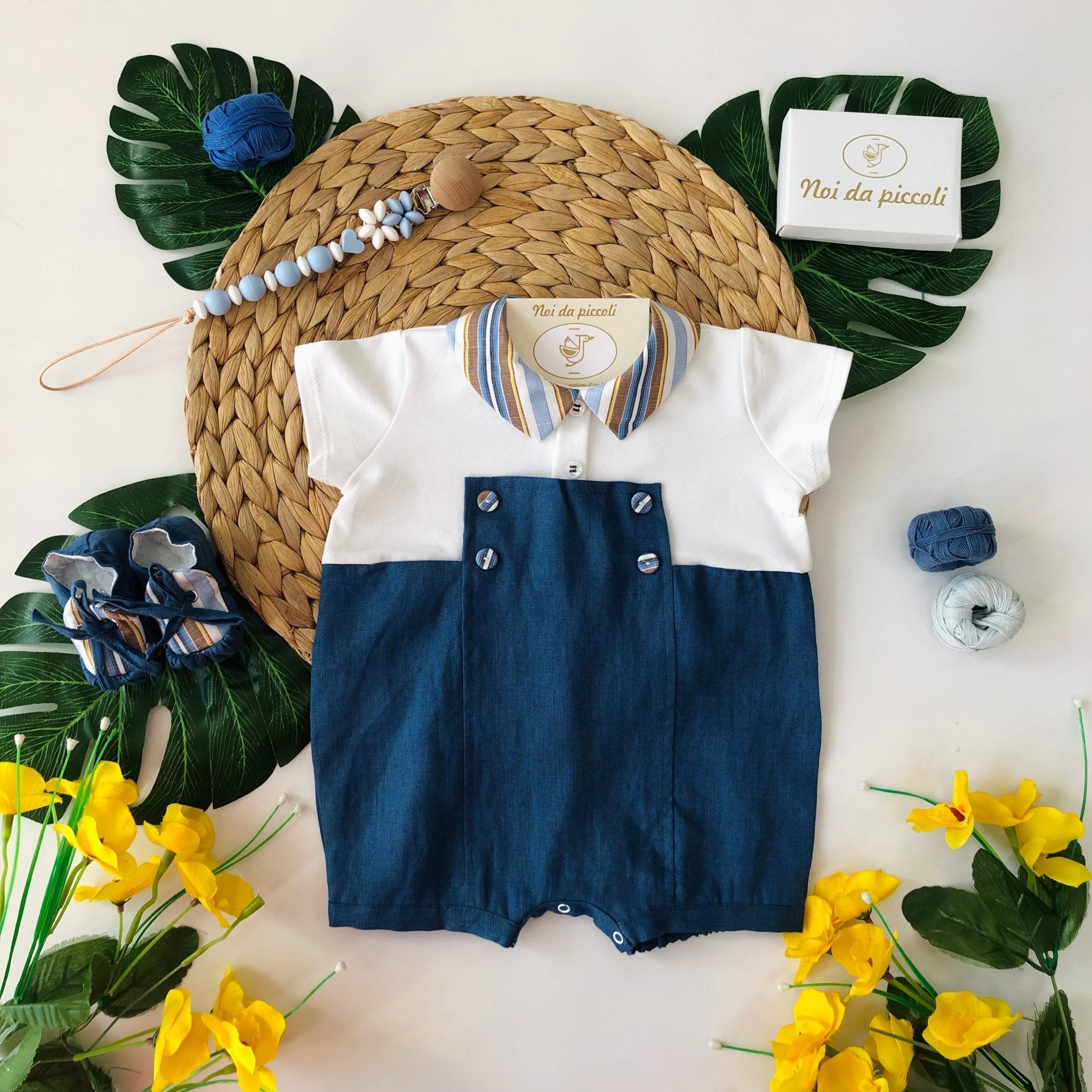 COORDINATO CON PAGLIACCETTO MILLERIGHE COLORATO - Noi da piccoli