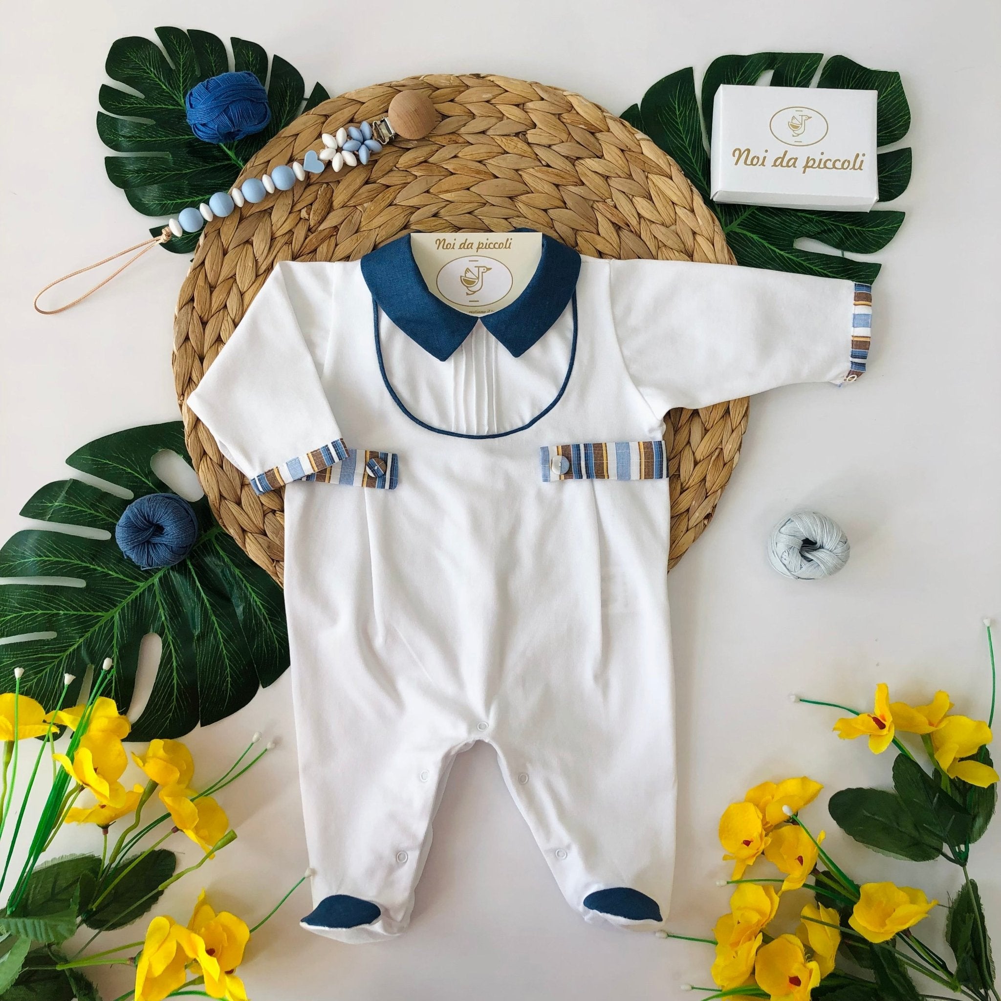 COORDINATO CON TUTINA MILLERIGHE COLORATO - Noi da piccoli