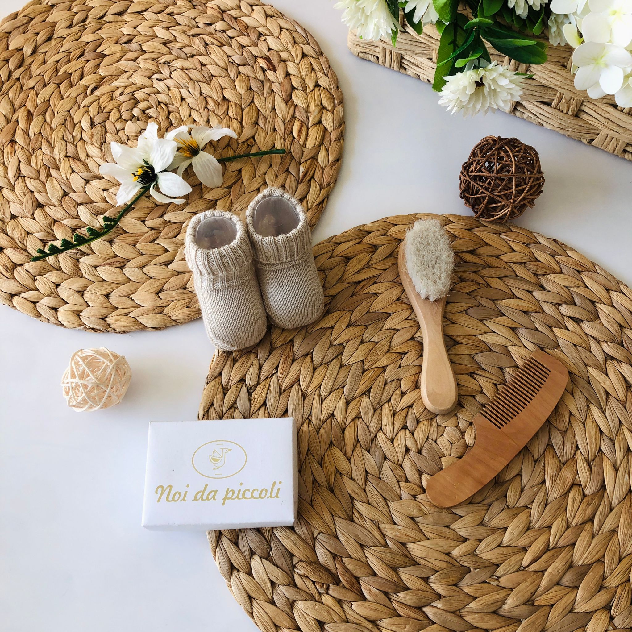 COORDINATO IN 100% LANA CON TUTINA AVORIO SWAROSKY - Noi da piccoli